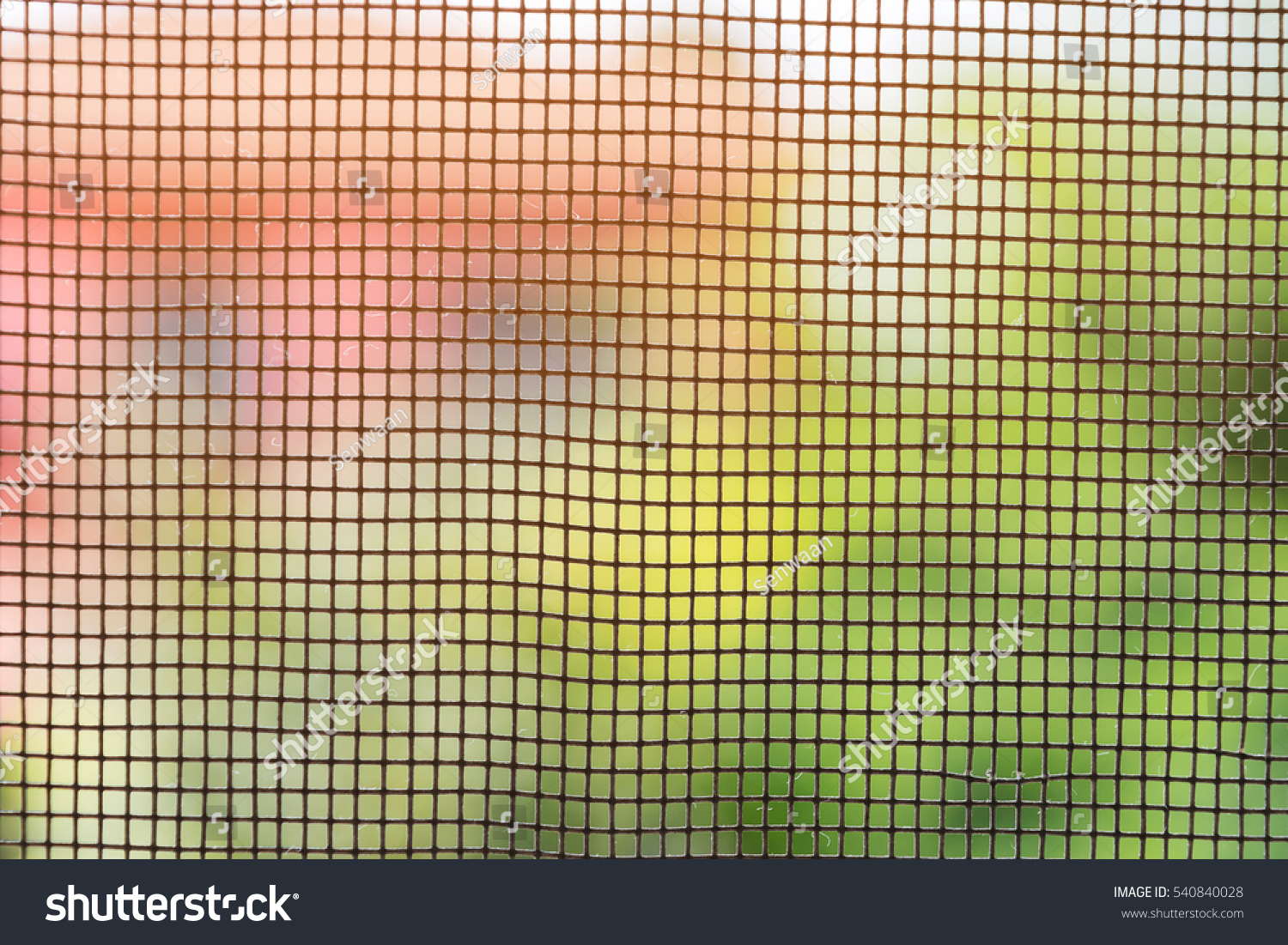 Abstract Picture Through Mosquito Net Background Stock Photo 540840028