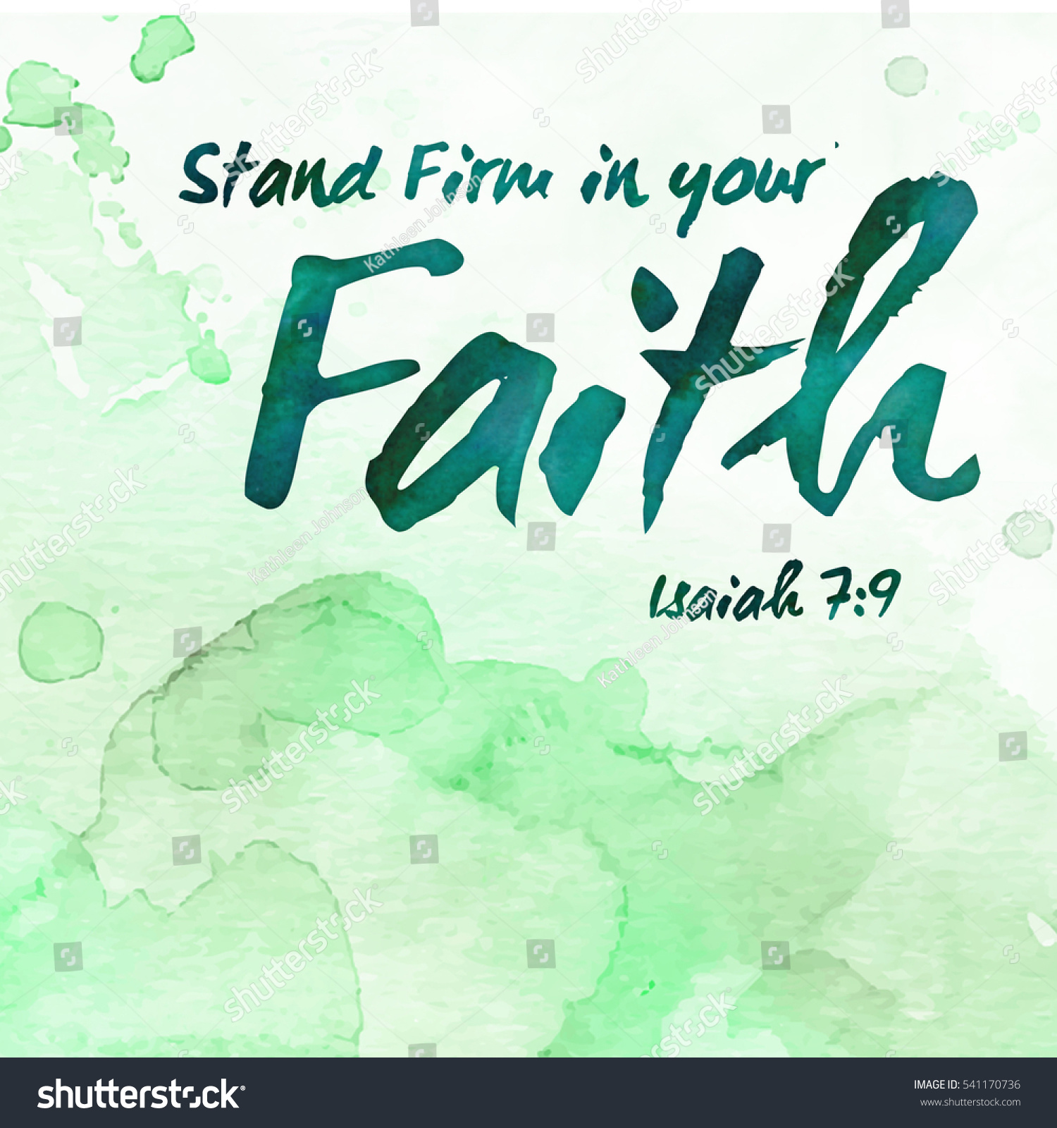 Stand Firm Your Faith Bible Verse 库存插图 541170736 | Shutterstock