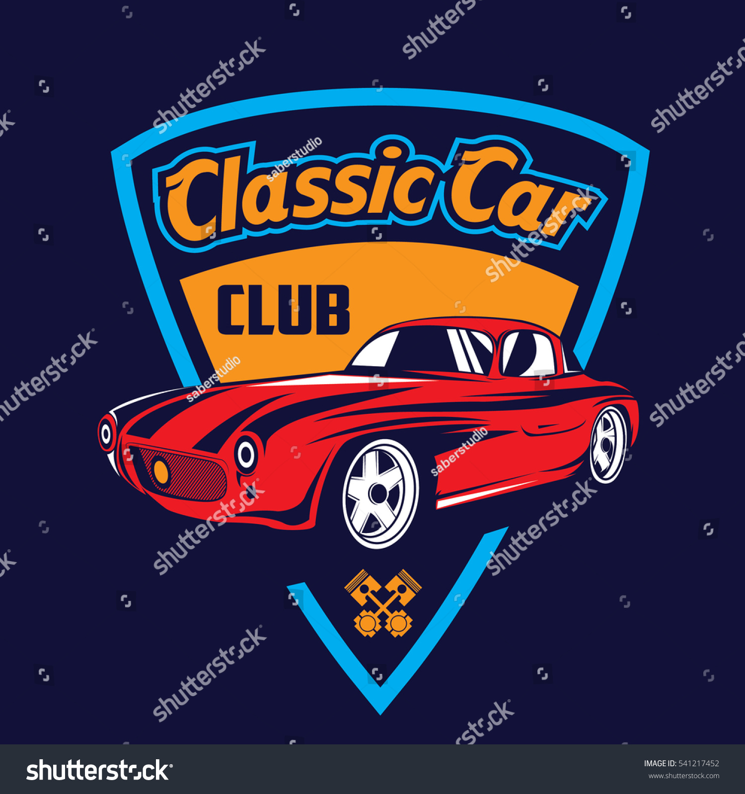 Classic Car Logo Stock Vector (Royalty Free) 541217452 | Shutterstock