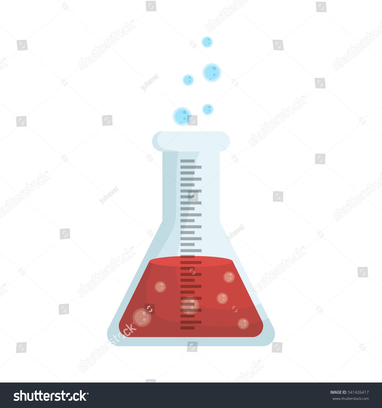 Flask Chemistry Lab Icon Vector Illustration Stock Vector (Royalty Free ...