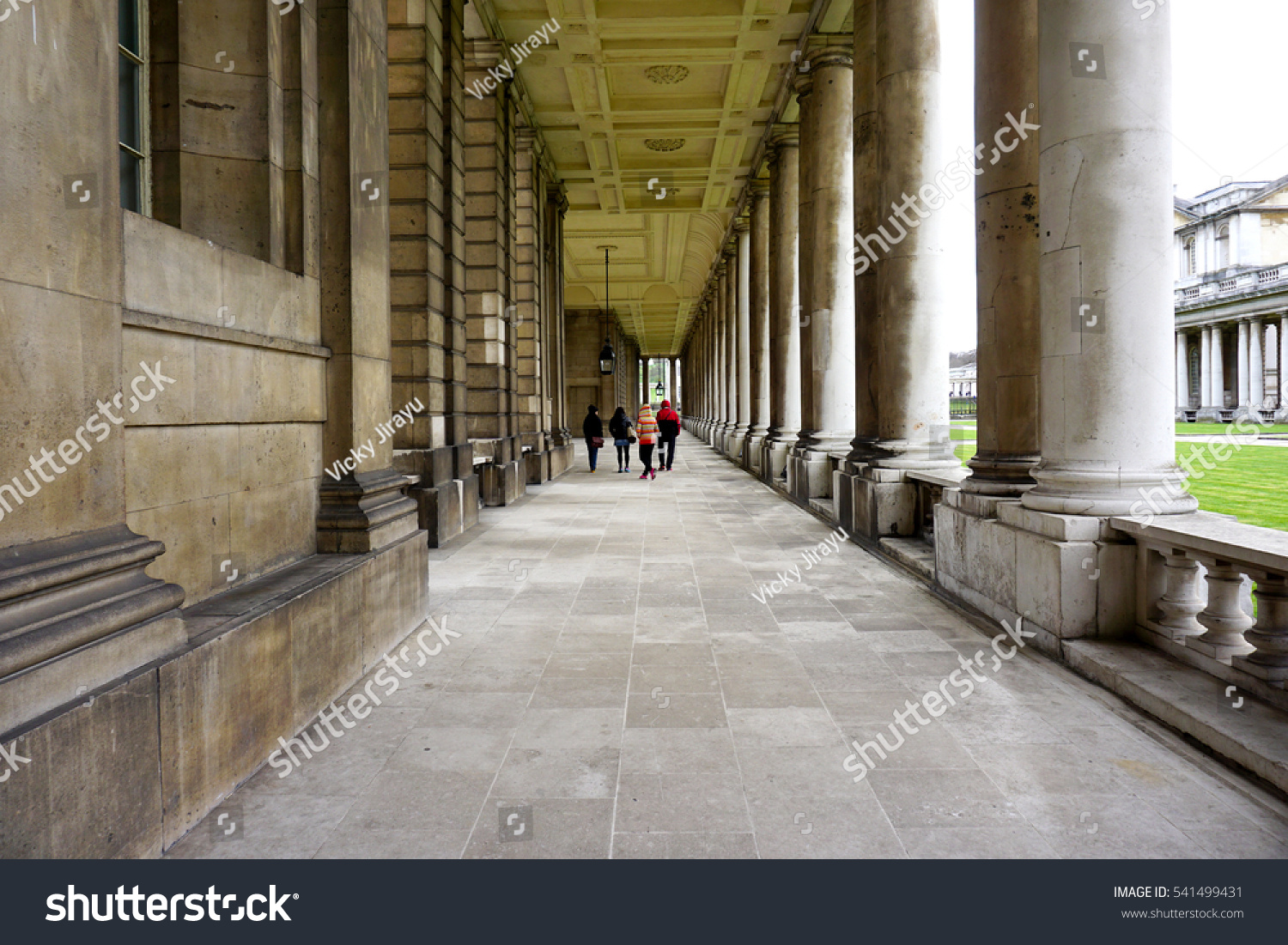 People Walking Behind Old Royal Naval Stock Photo 541499431 | Shutterstock