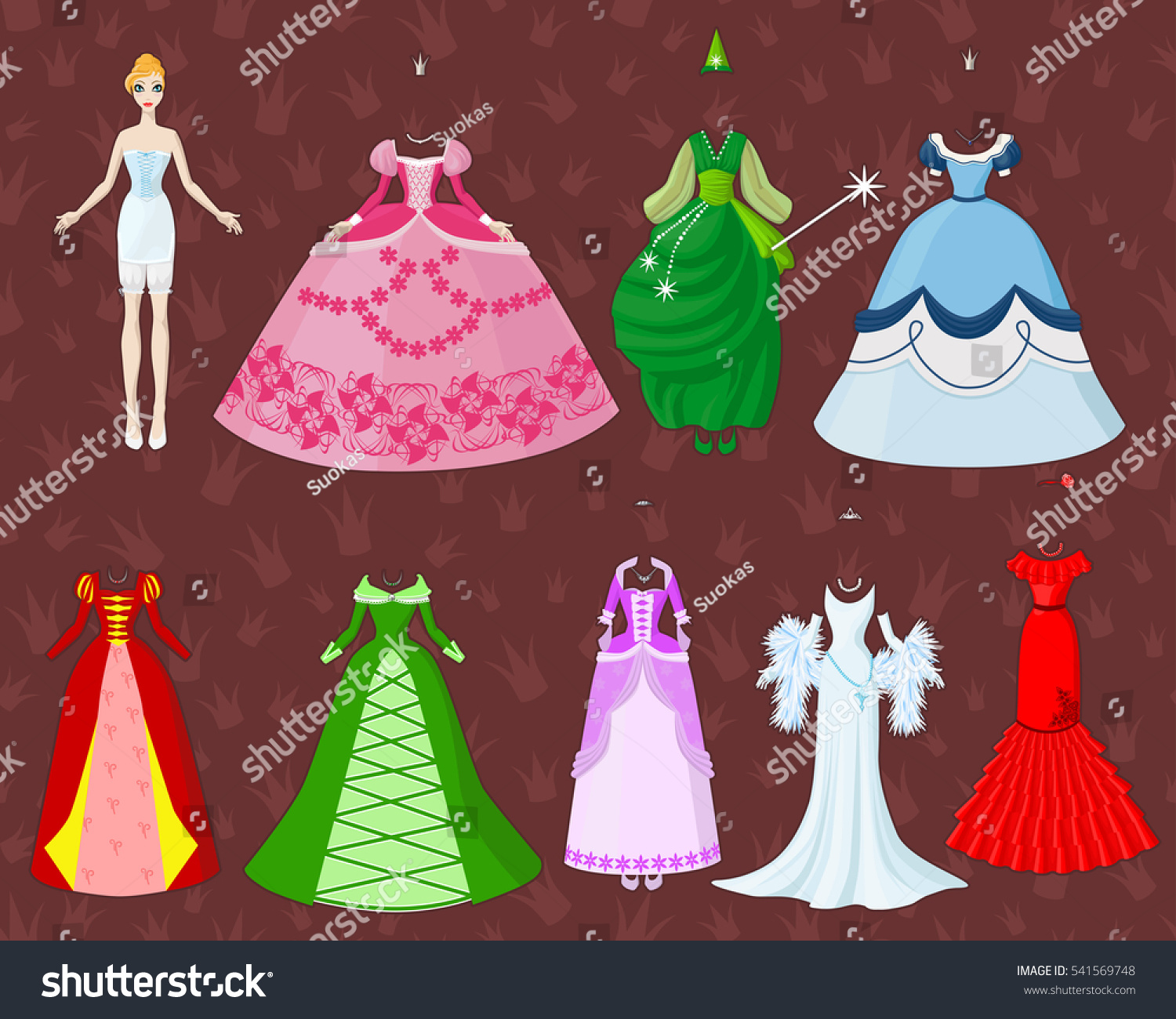 paper doll princess dress up