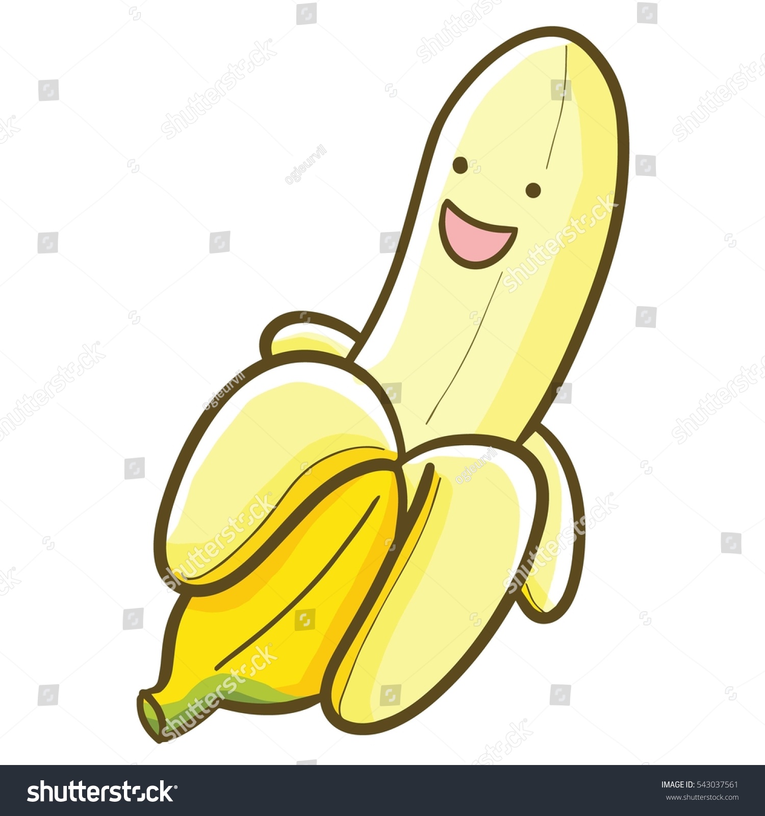 Мультяшный лайк банана