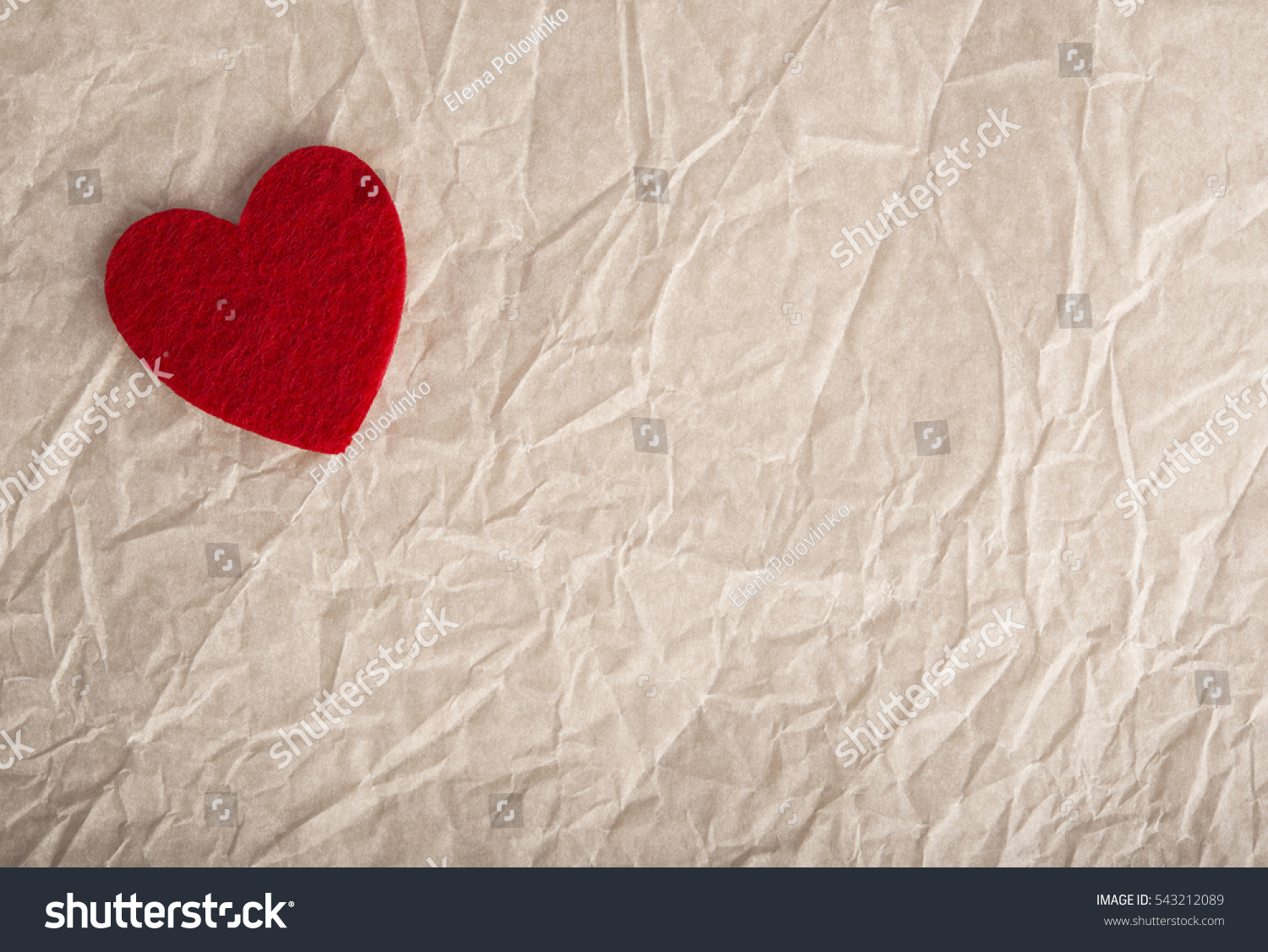 Red Heart White Paper Love Card Stock Photo 543212089 | Shutterstock