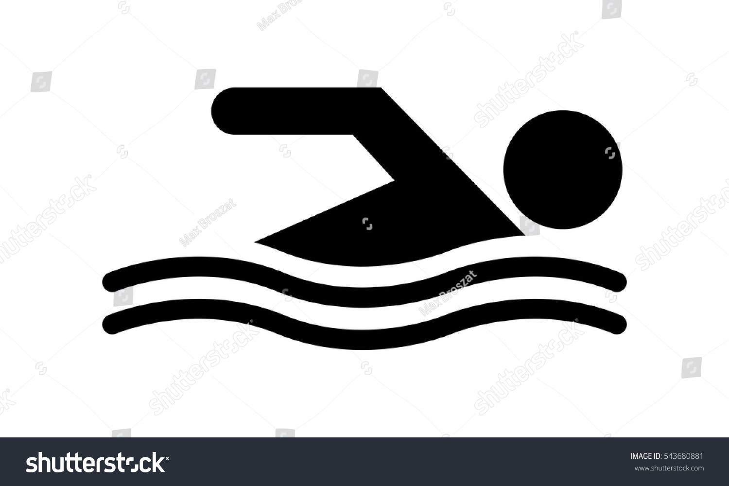 Vector Swimming Stock Vector (Royalty Free) 543680881 | Shutterstock