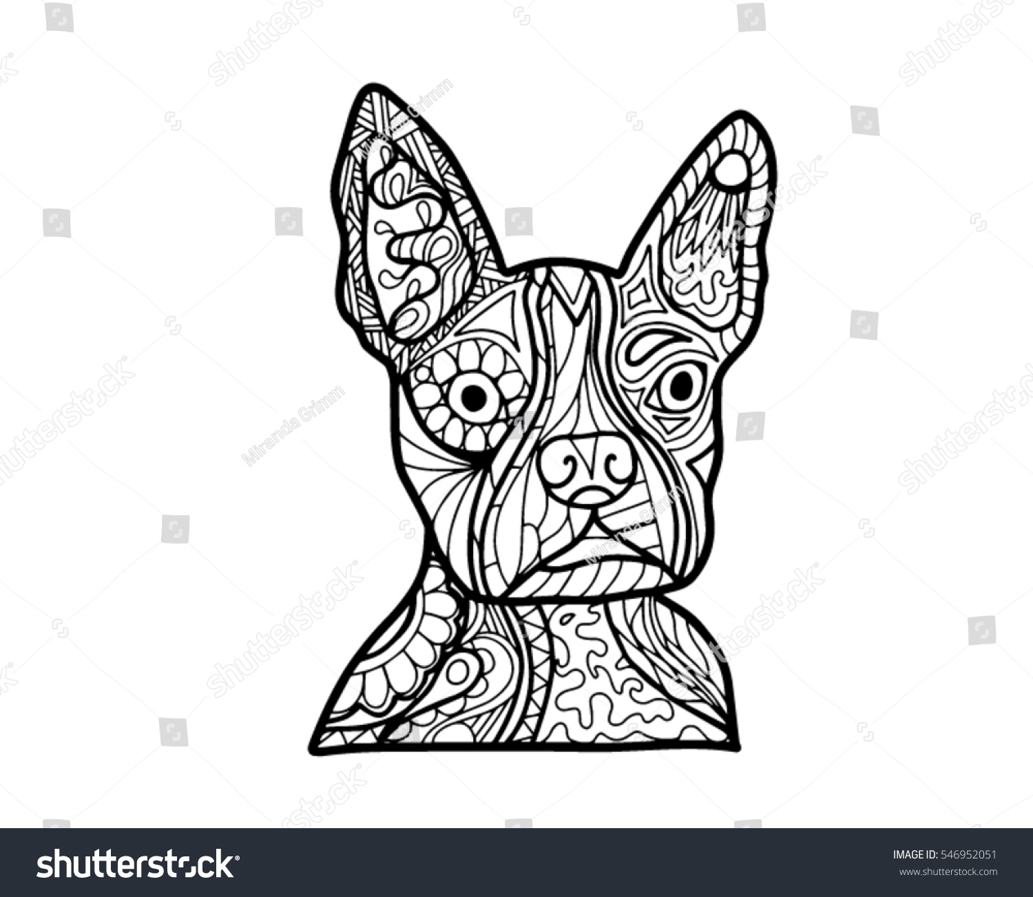 free printable boston terrier coloring pages