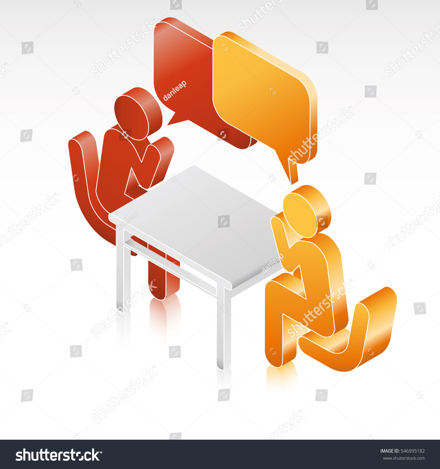 Negotiation Table Stock Vector Royalty Free 546995182 Shutterstock 6545