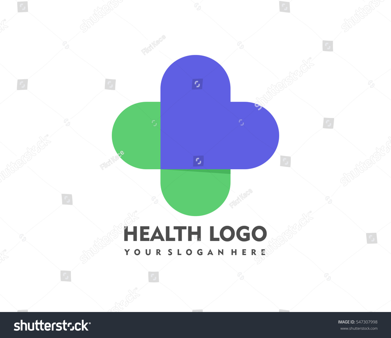 Abstract Health Logo Vector Design Template Stock Vector Royalty Free