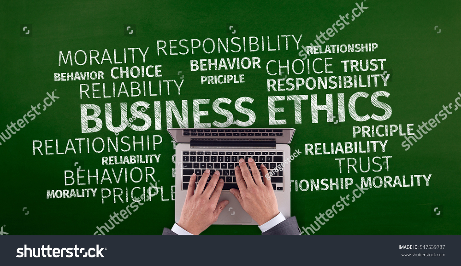 Business Concept Business Ethics Word Cloud Stock Photo 547539787 ...