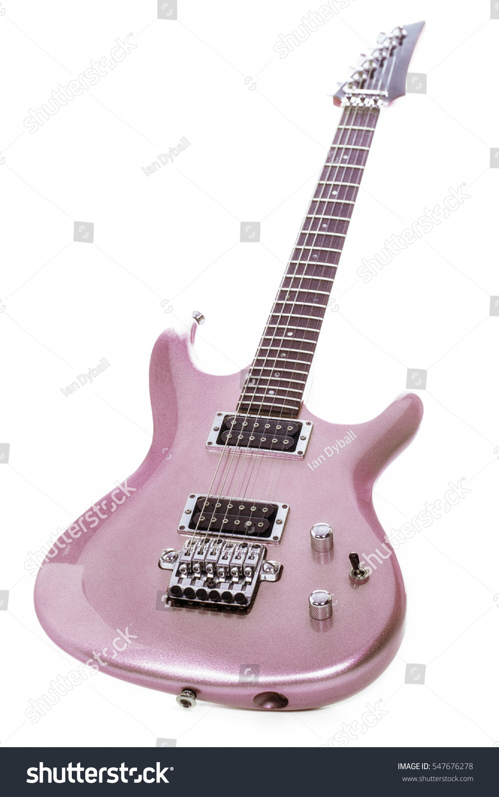 pink guitar paint