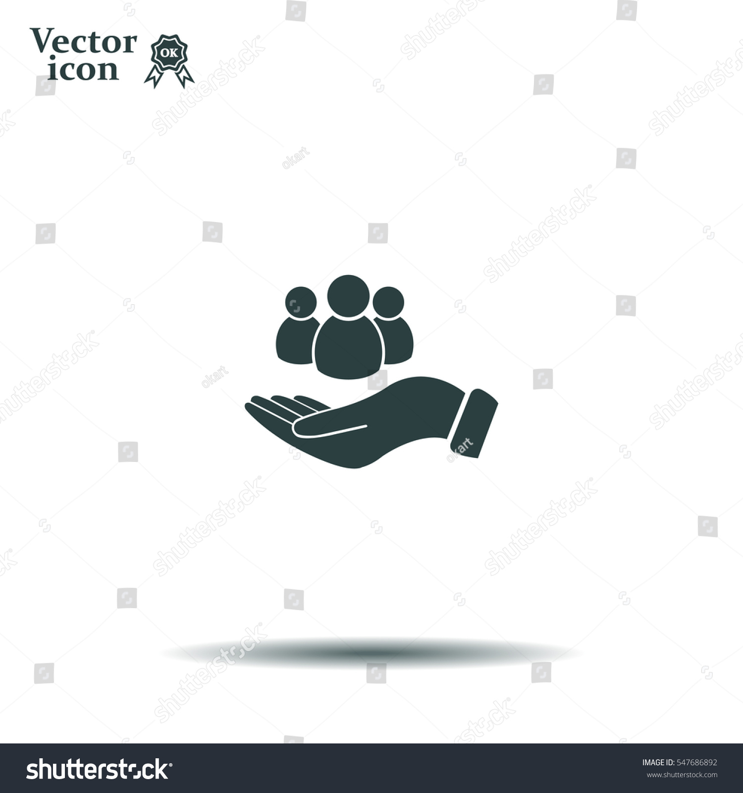 Safe Peoples Vector Icon Illustration Flat Stock Vector (Royalty Free ...