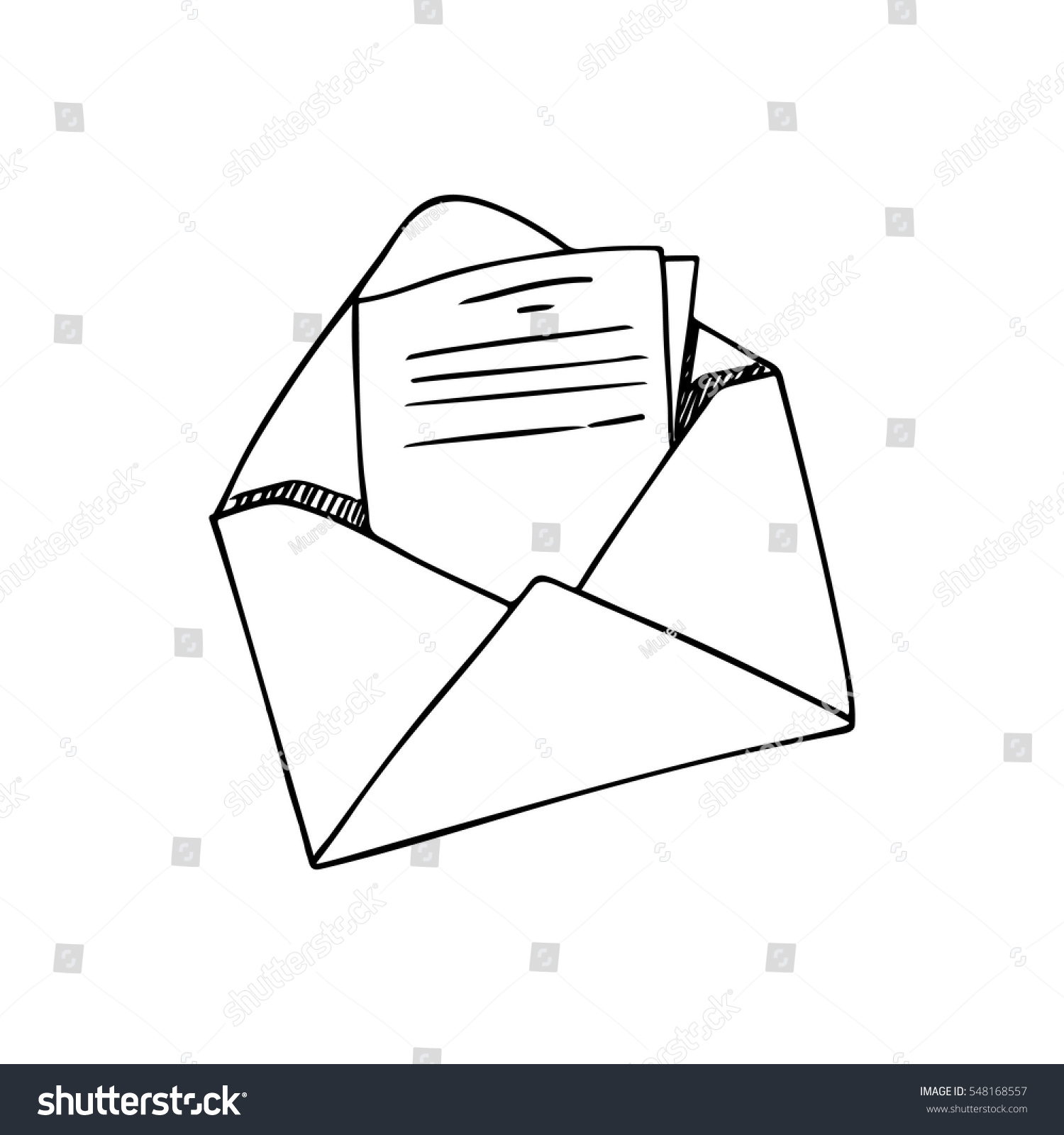 Письмо конверт рисование