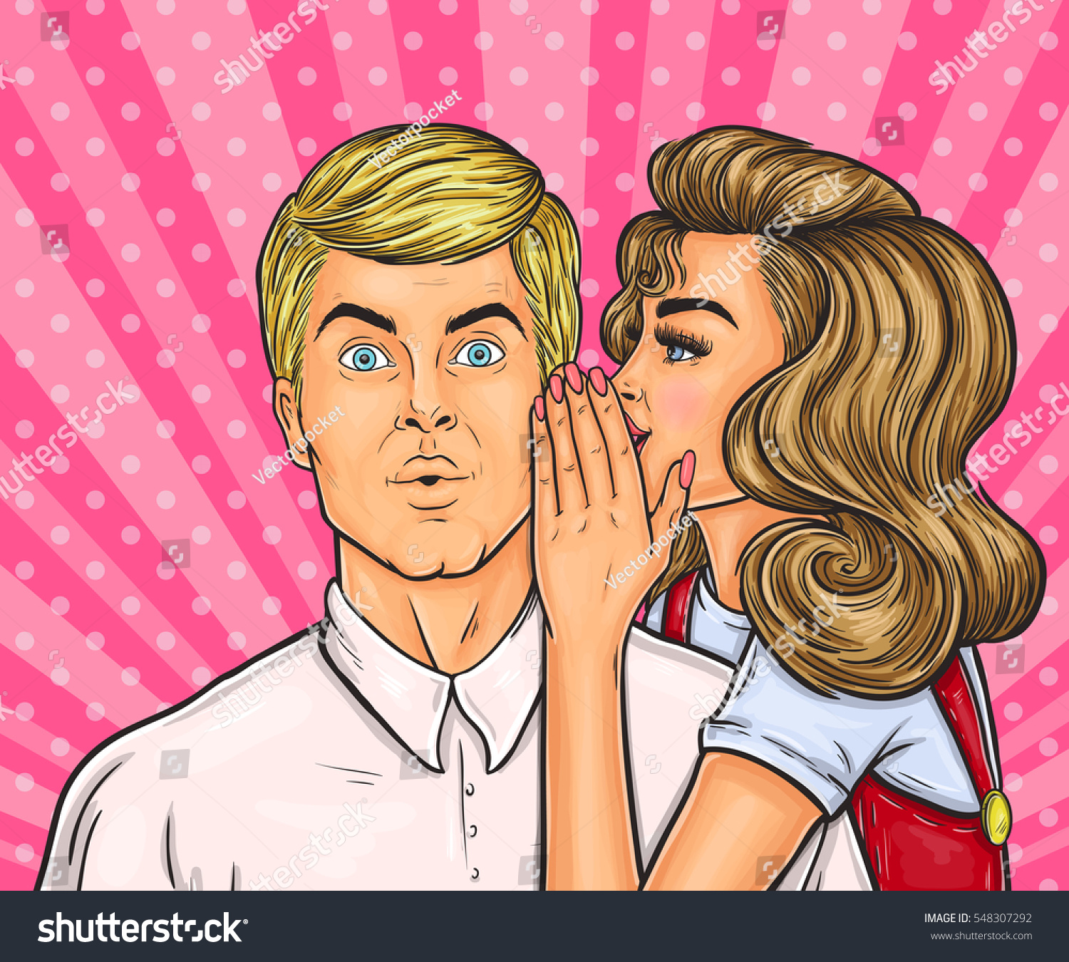 531 Women With Man Talking In Her Ear Images, Stock Photos & Vectors ...