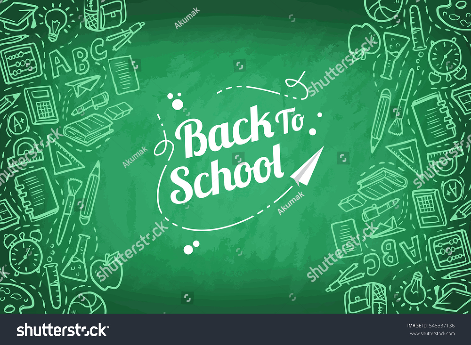 Back School Stock Vector (Royalty Free) 548337136 | Shutterstock