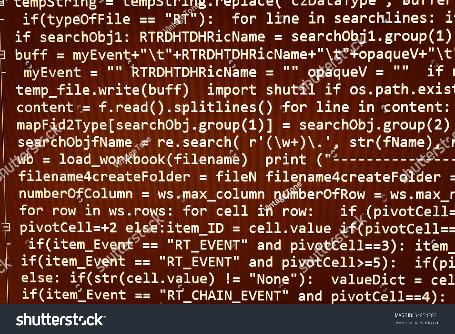 Software Developer Programming Code Abstract Computer Stock Photo ...