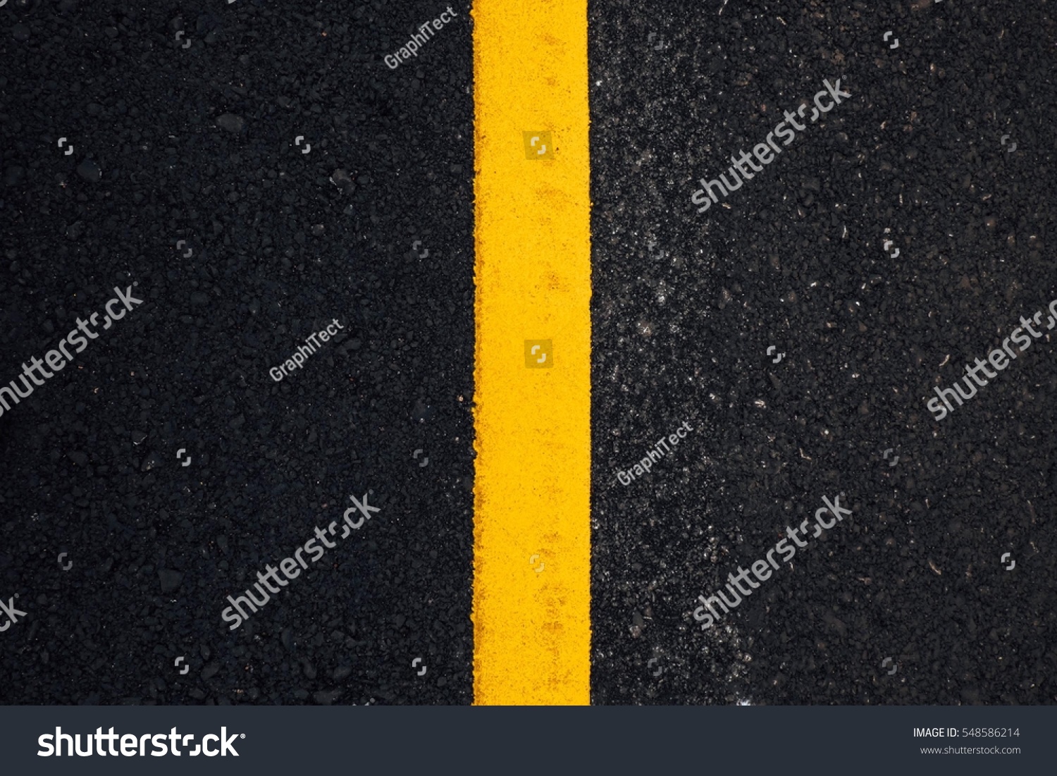 Texture Road Yellow Line Center Stock Photo 548586214 