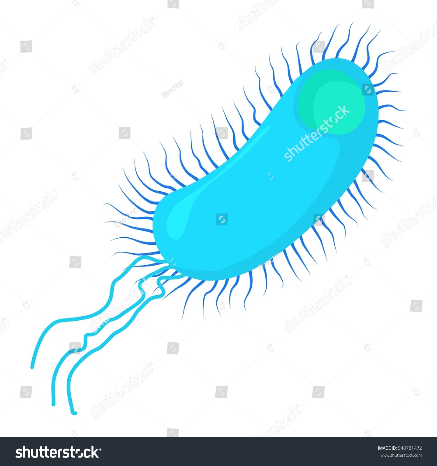 Long Bacterium Centipede Icon Cartoon Illustration Stock Vector ...