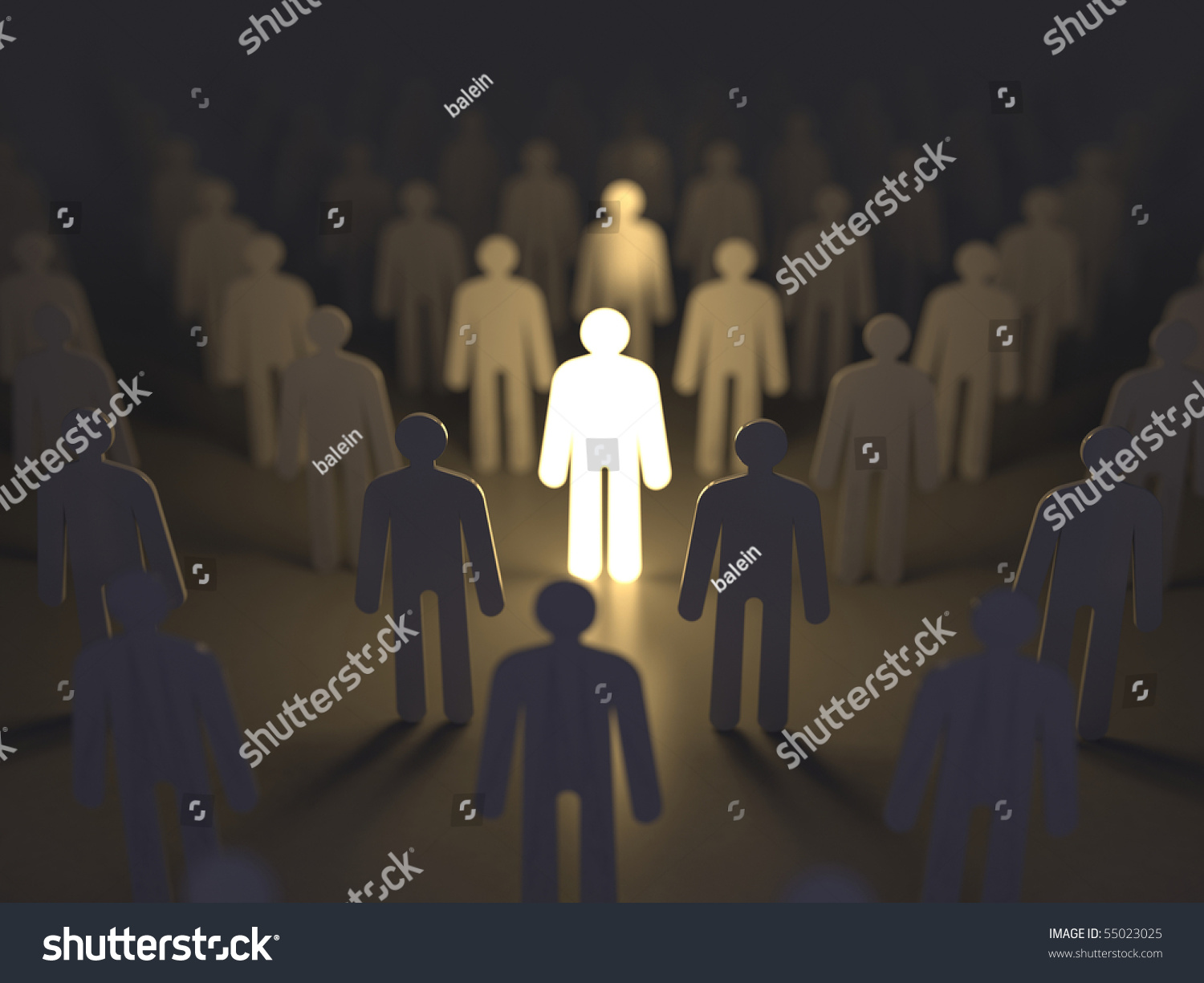 Unique Luminous Man Stock Illustration 55023025 | Shutterstock