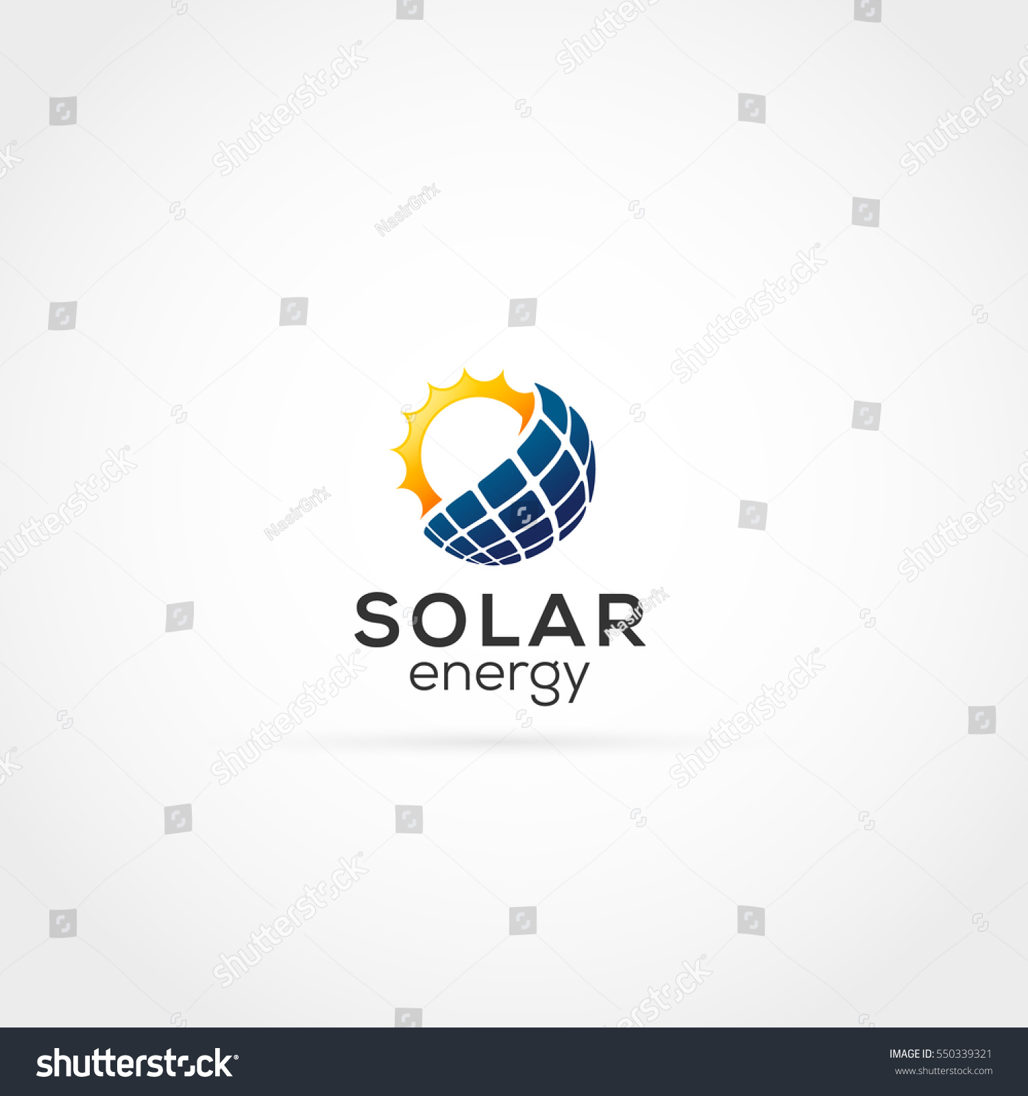 Solar Energy Logo Stock Vector (Royalty Free) 550339321 | Shutterstock