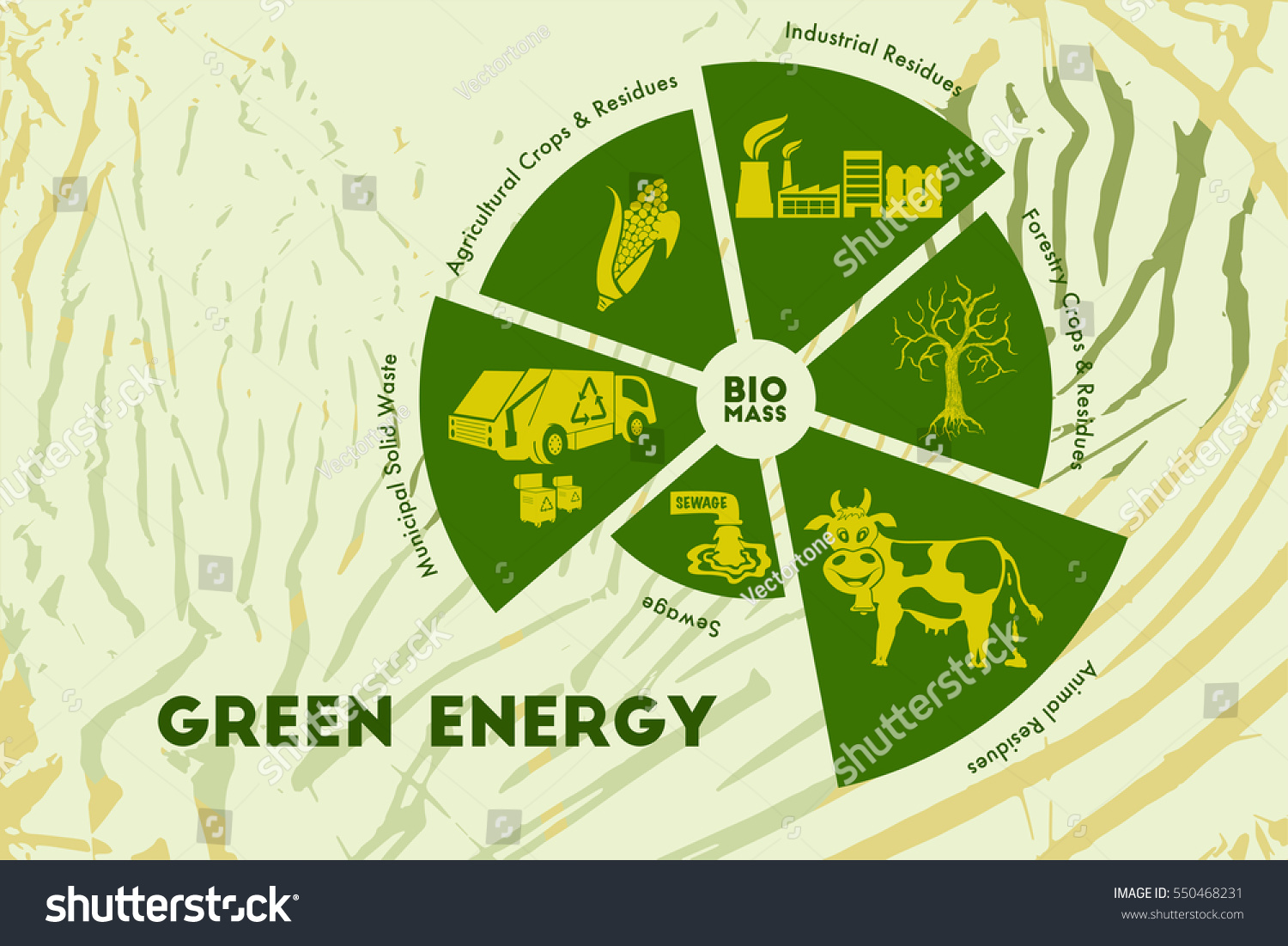 Save Environment Green Energy Concept Alternative Stock Vector (Royalty ...