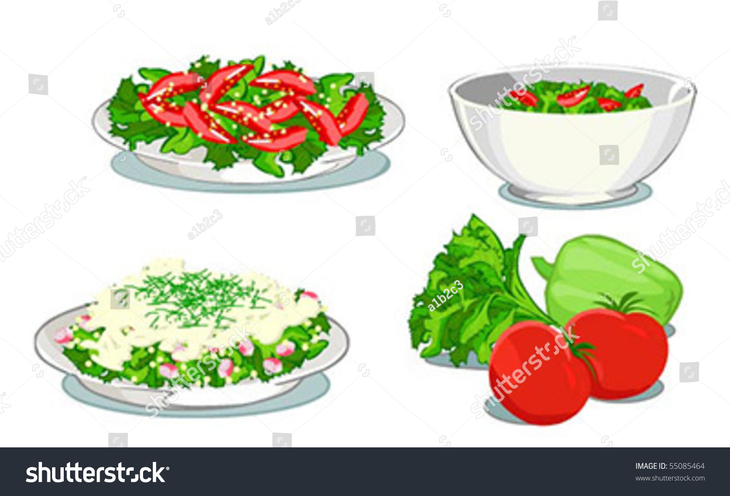 Мультяшные салаты