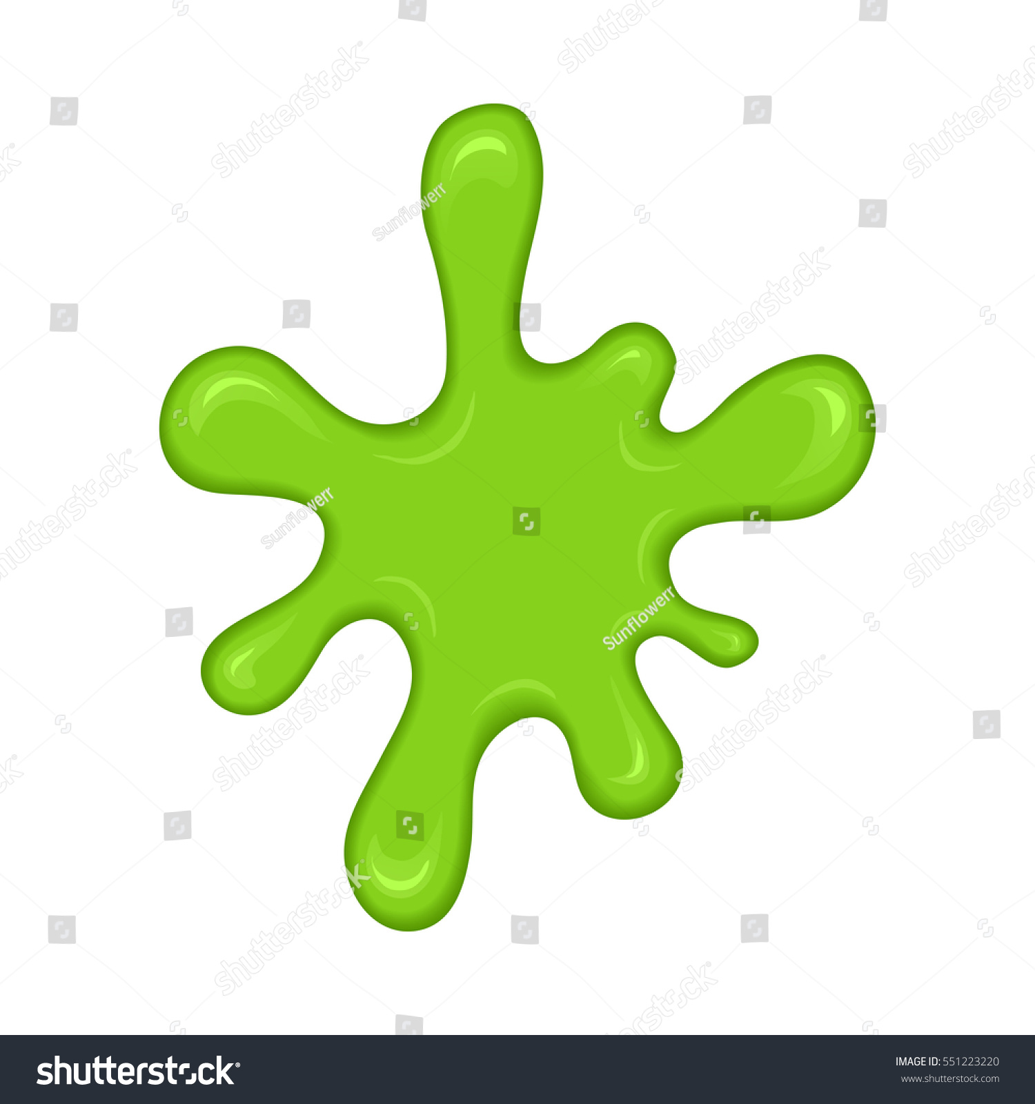 Green Slime Splash Blot Slime Blot Stock Illustration 551223220 ...