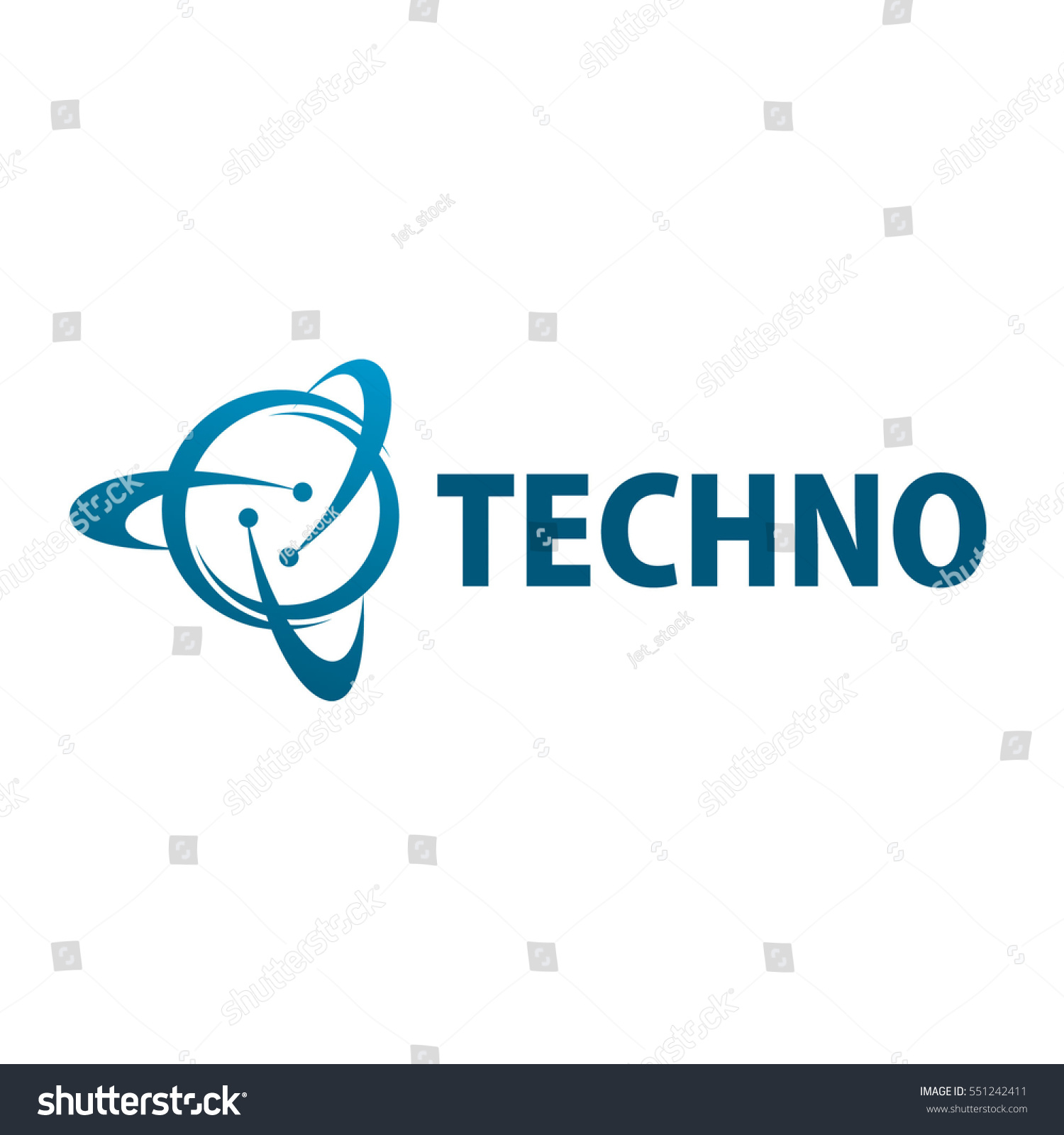 Techno Logo Stock Vector (Royalty Free) 551242411 | Shutterstock