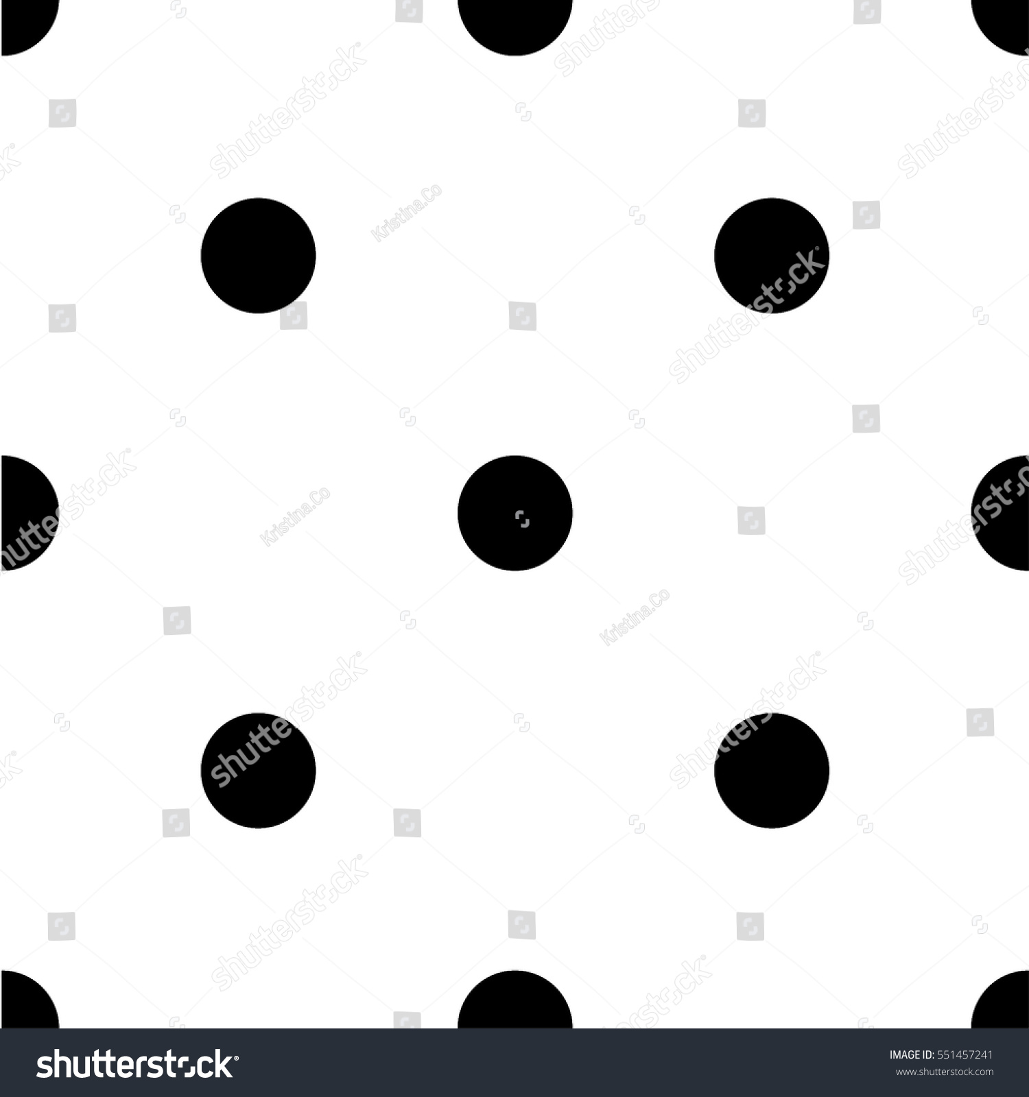 Black Polka Pattern White Background Vector Stock Vector (Royalty Free ...