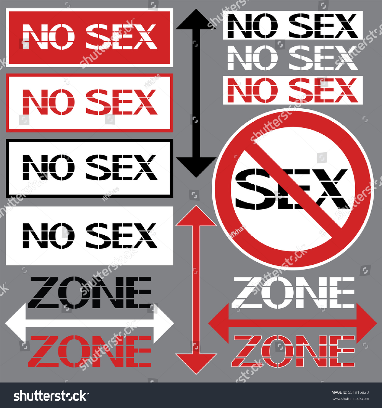 Vektor Stok No Sex Poster Text Prohibiting Sign Tanpa Royalti 551916820 Shutterstock 3207