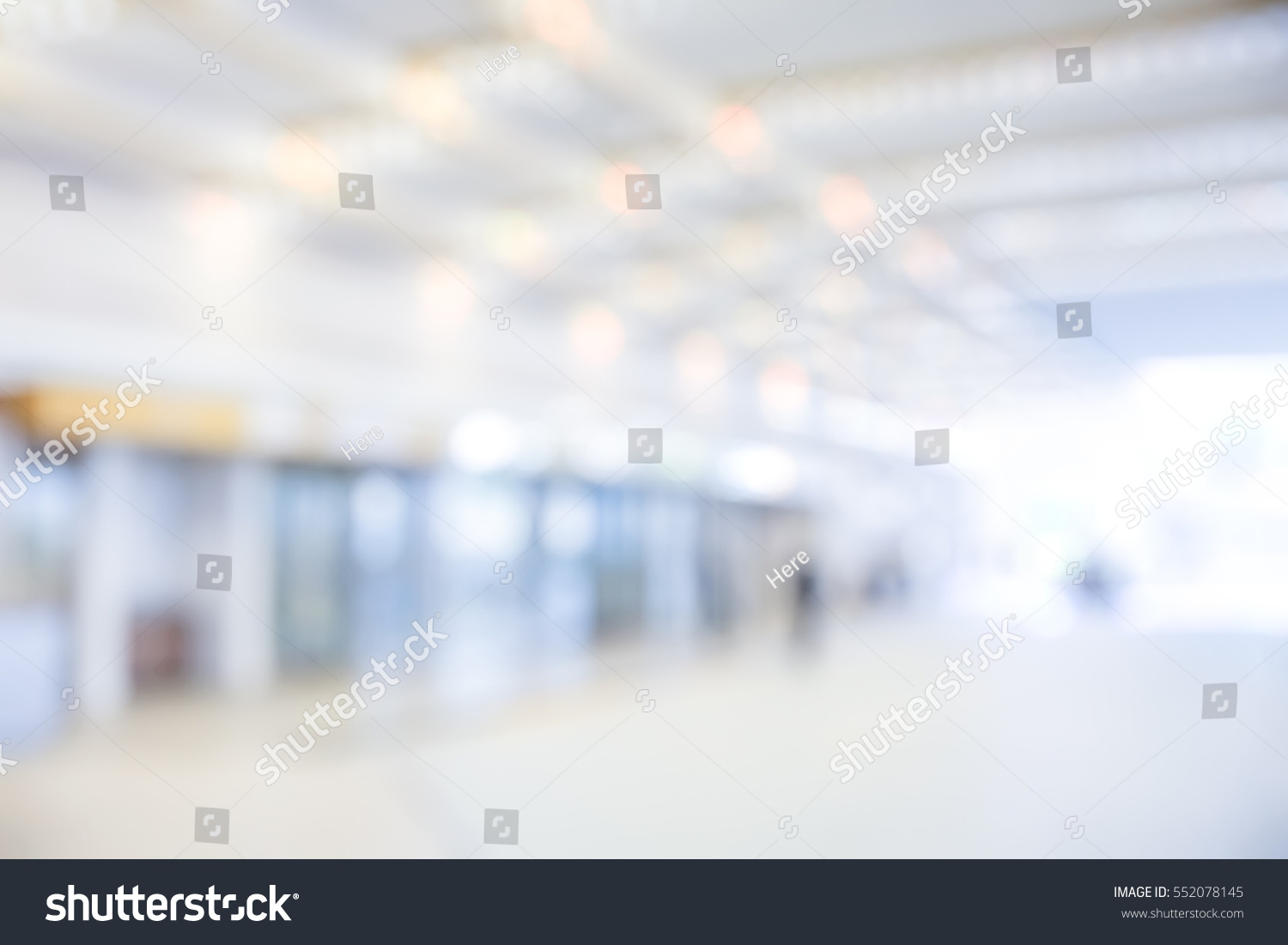 Blurred Office Background Modern Commercial Building Stock Photo ...