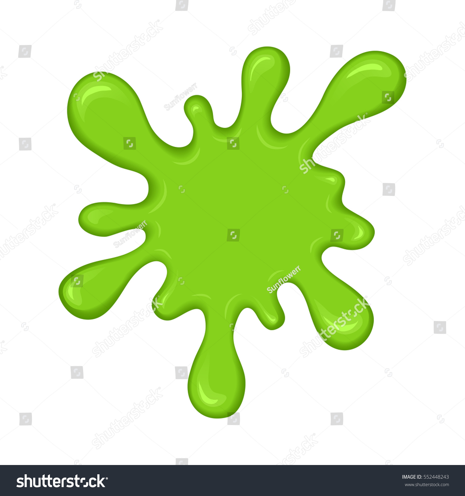 Green Slime Splash Blot Slime Blot Stock Illustration 552448243 ...