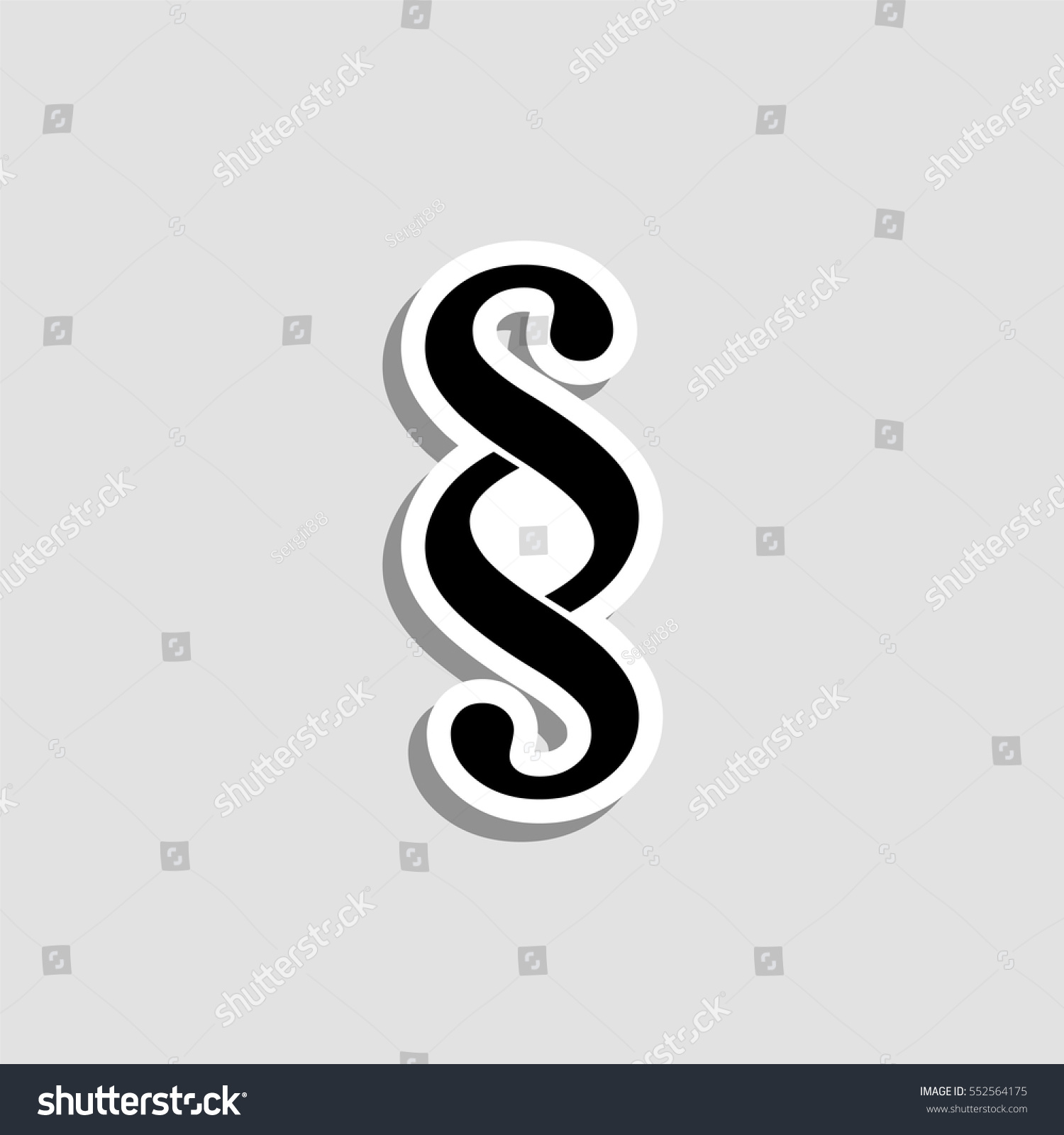 Paragraph Icon Vector Sticker Stock Vector (Royalty Free) 552564175 ...