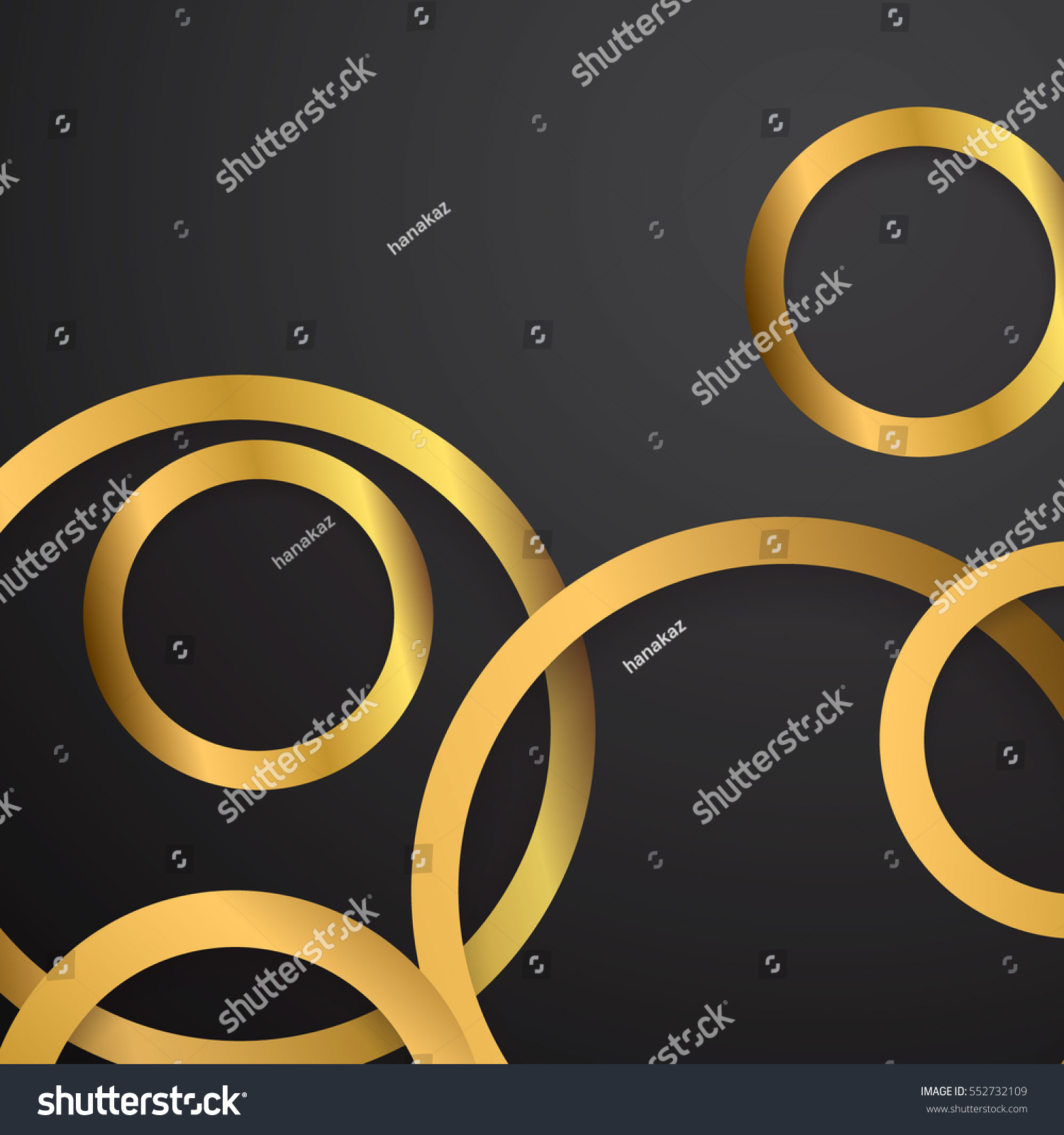 Gold Circle On Dark Background Stock Vector (Royalty Free) 552732109 ...