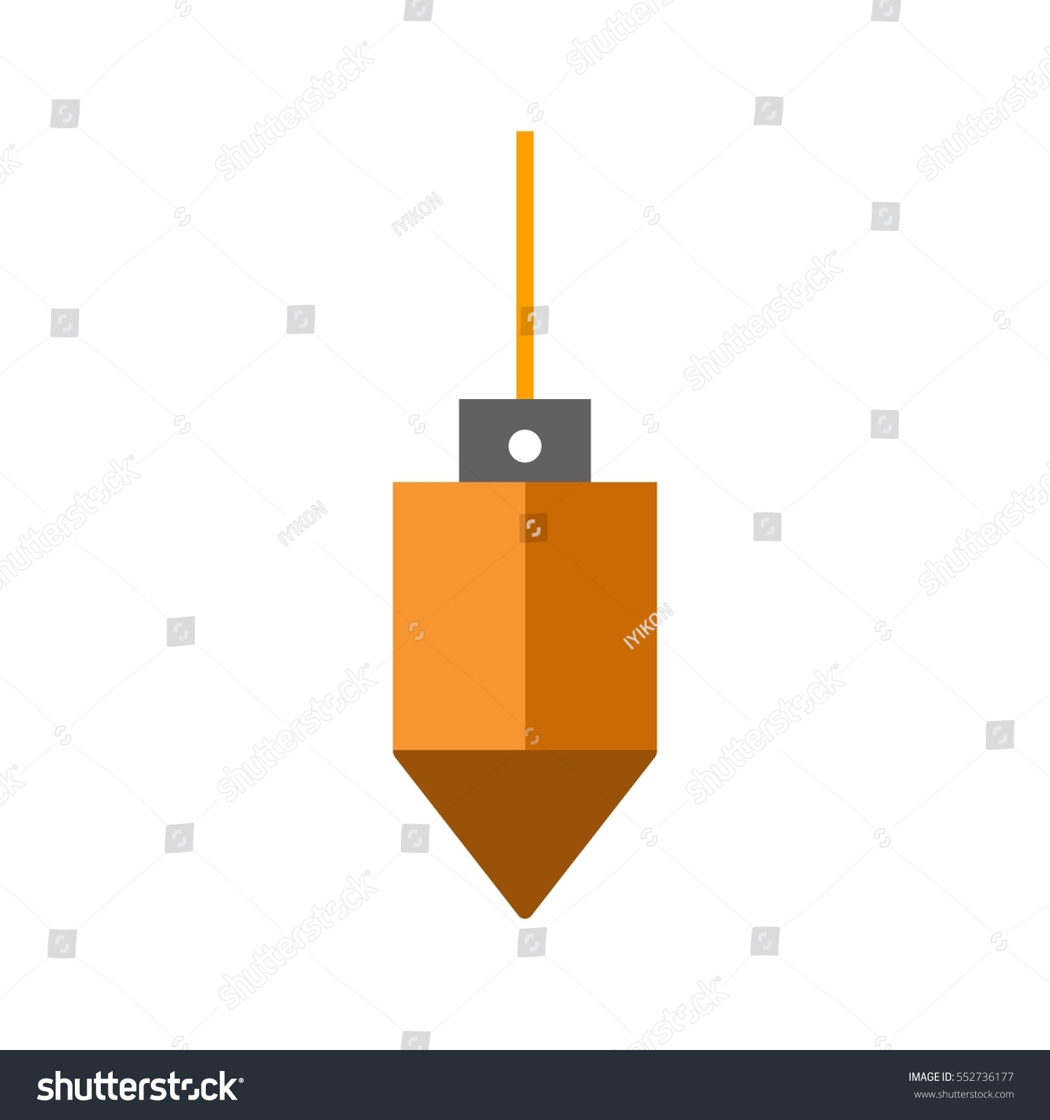 Vector Plumb Bob Icon Stock Vector Royalty Free 552736177 Shutterstock