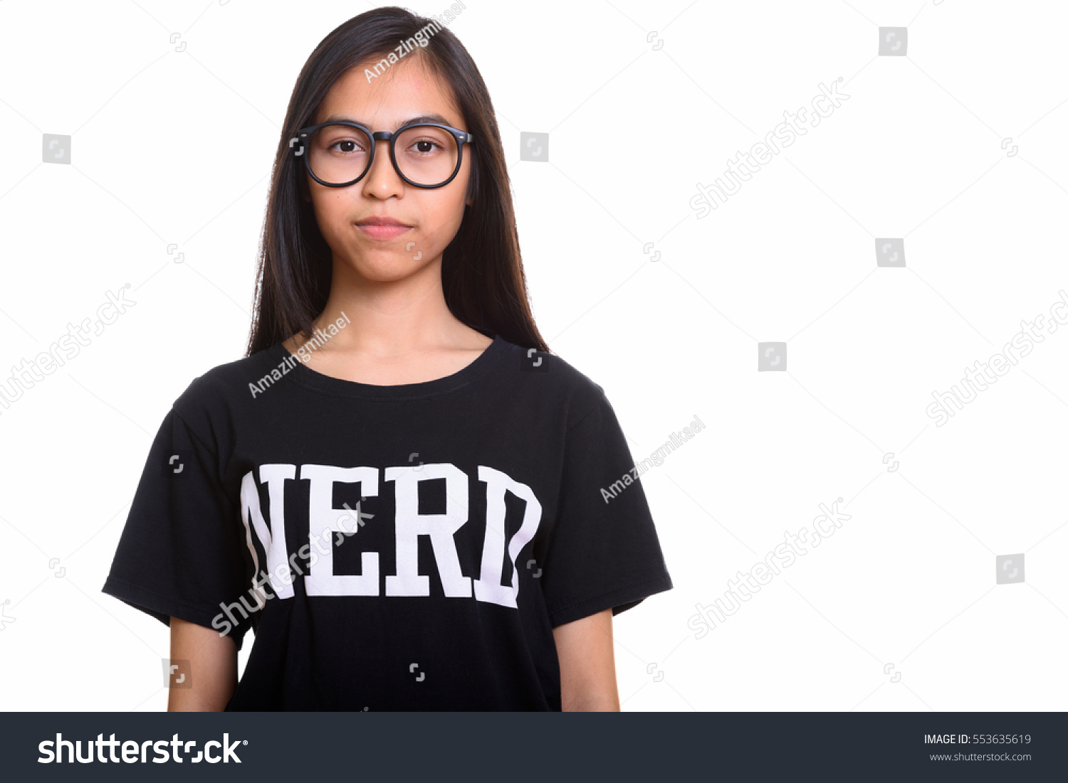 Nerdy Asian Teen