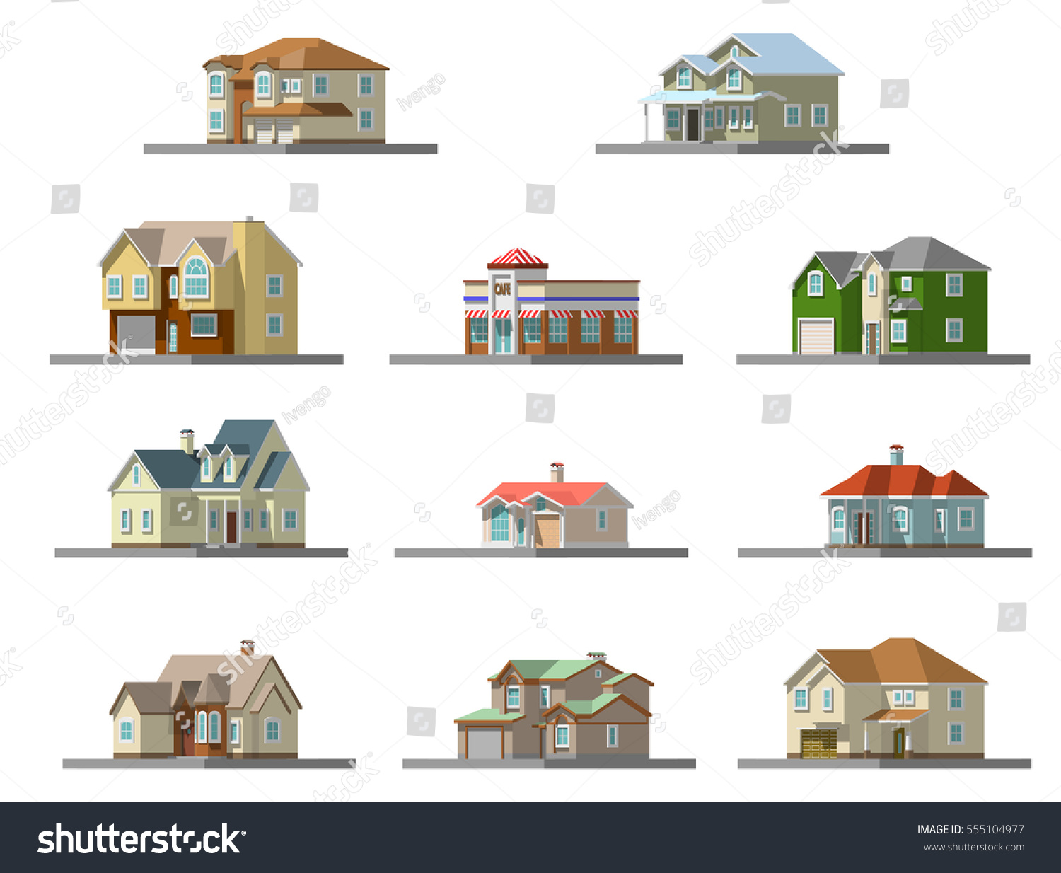 3d Image Private House Vector Infografic Stock Vector (Royalty Free ...