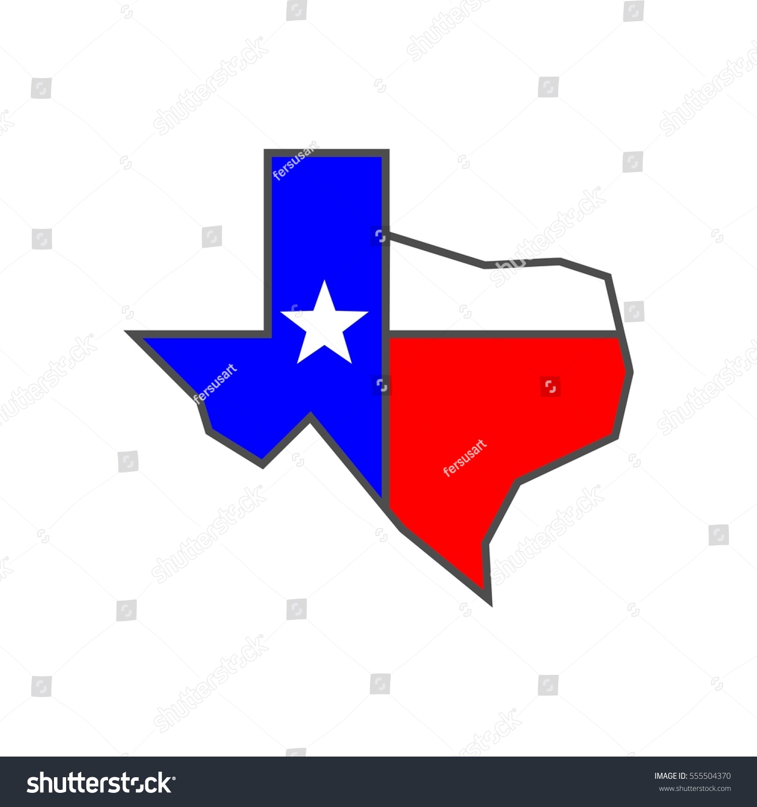 Texas Map Icon Vector Stock Vector (Royalty Free) 555504370 | Shutterstock