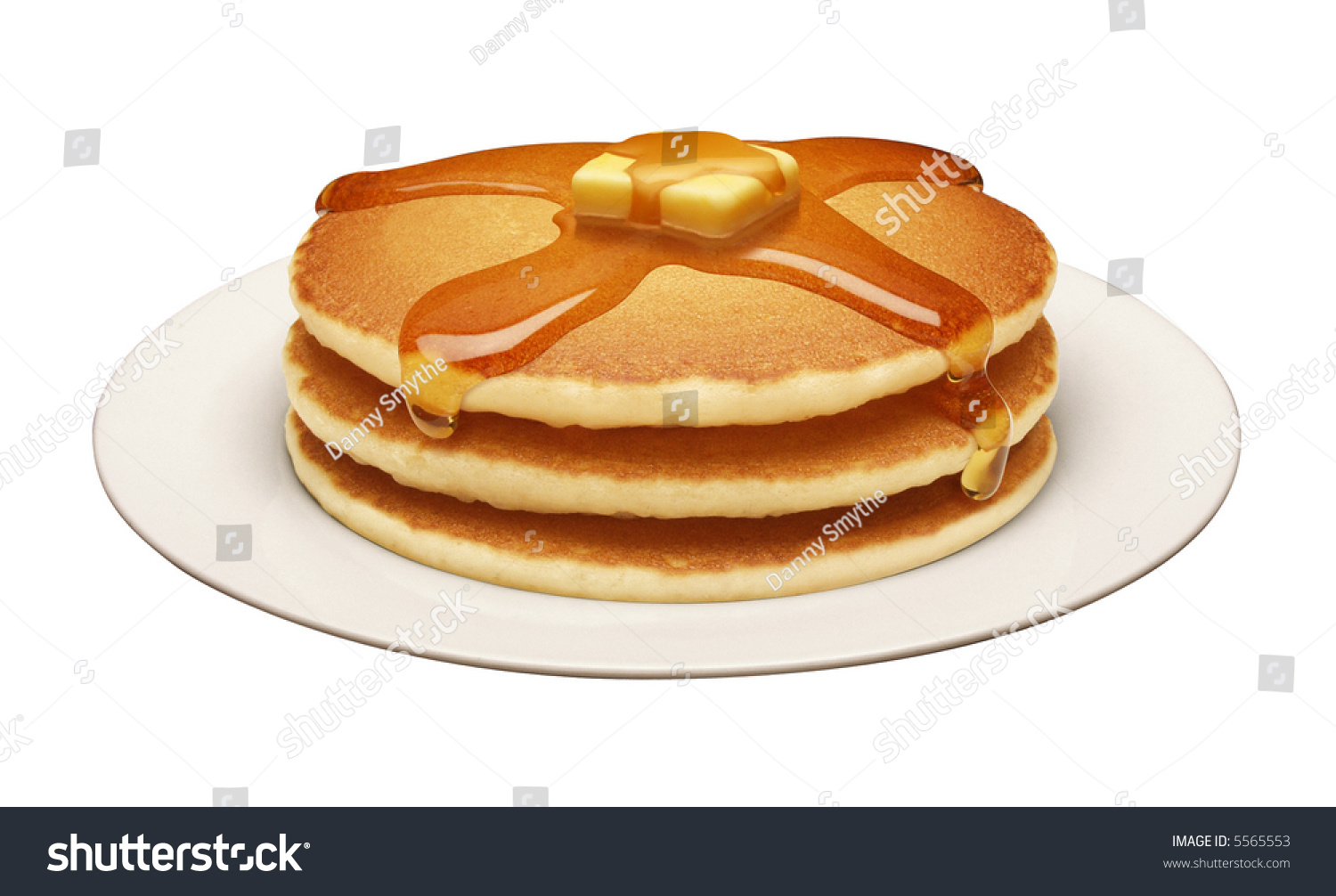 Pancakes Isolated On White Background Stock Photo 5565553 | Shutterstock