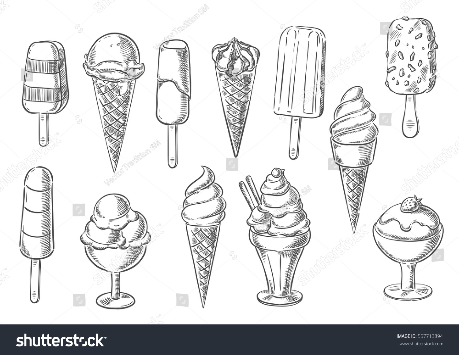 97,552 Ice cream draw Images, Stock Photos & Vectors | Shutterstock