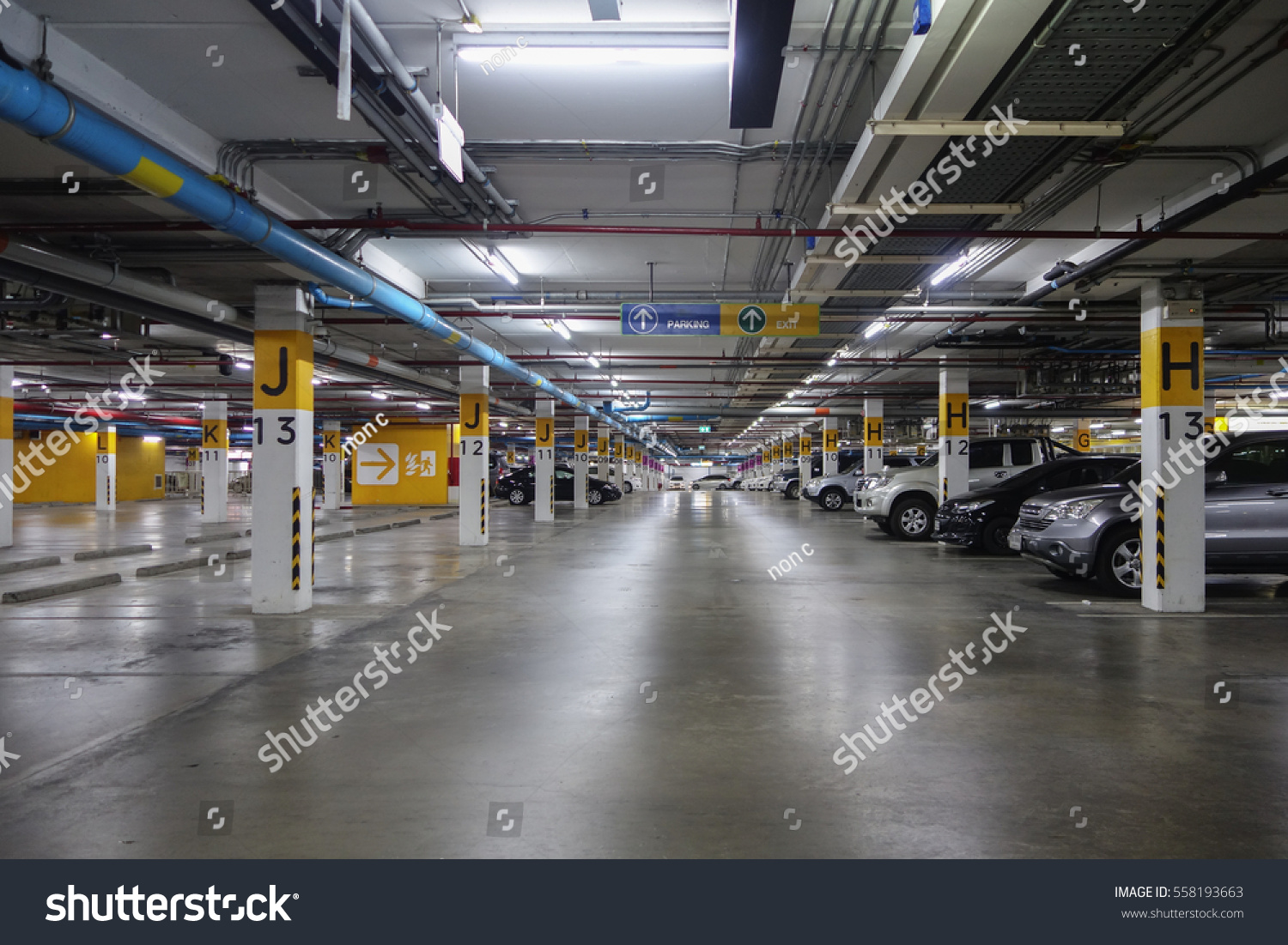 Underground Parking Stock Photo 558193663 | Shutterstock