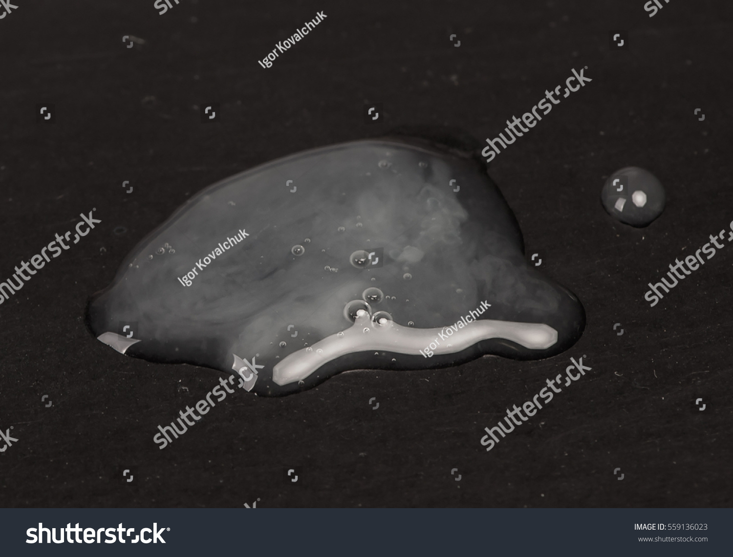 Real Sperm Puddle On Black Background Shutterstock