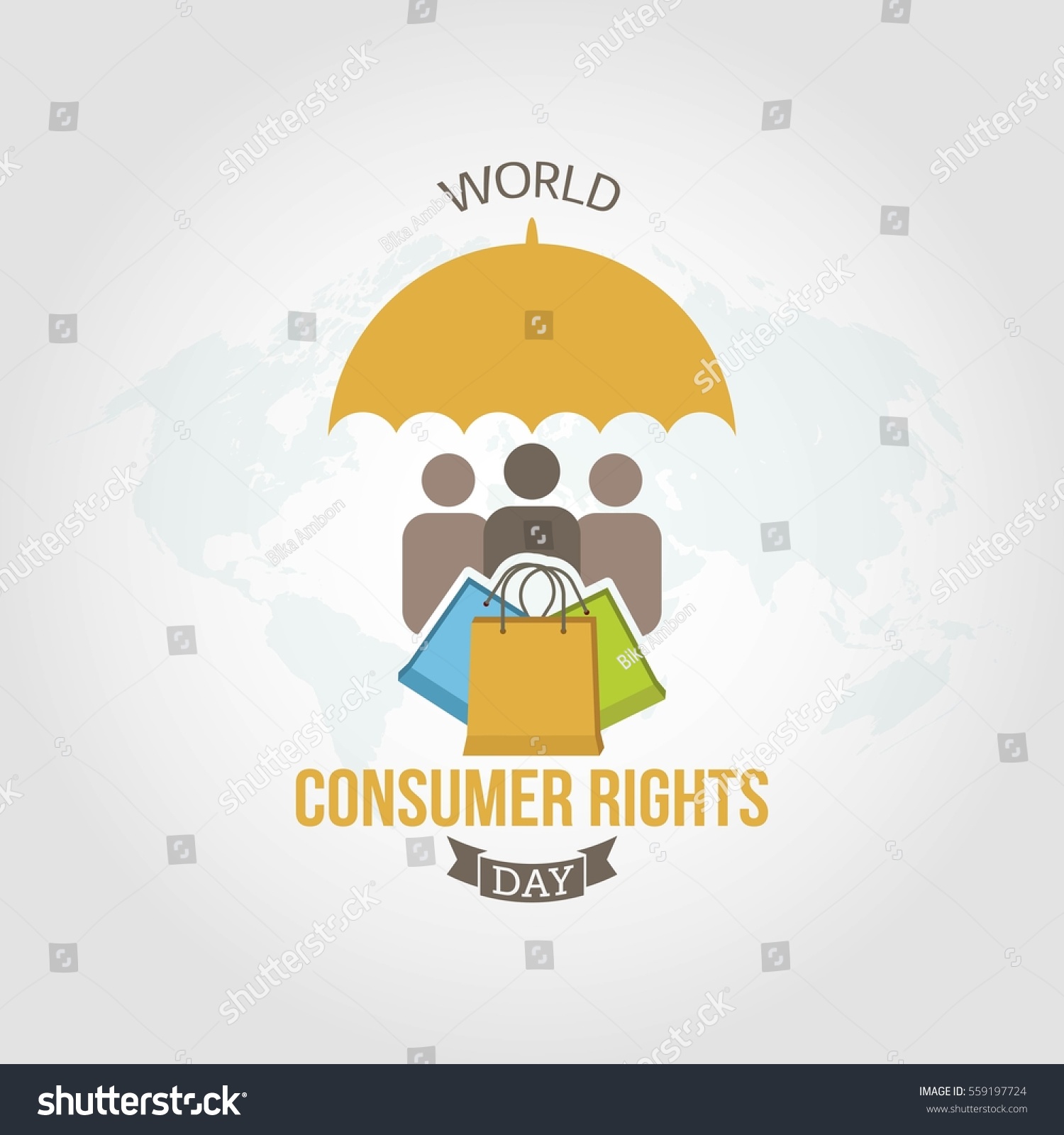 World Consumer Rights Day Vector Illustration Stock Vector (Royalty ...