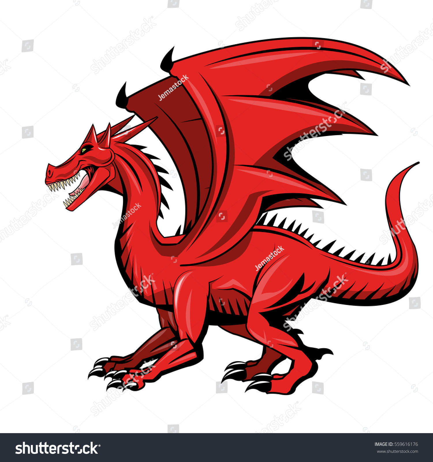 Dragon Animal Icon Stock Vector (Royalty Free) 559616176 | Shutterstock