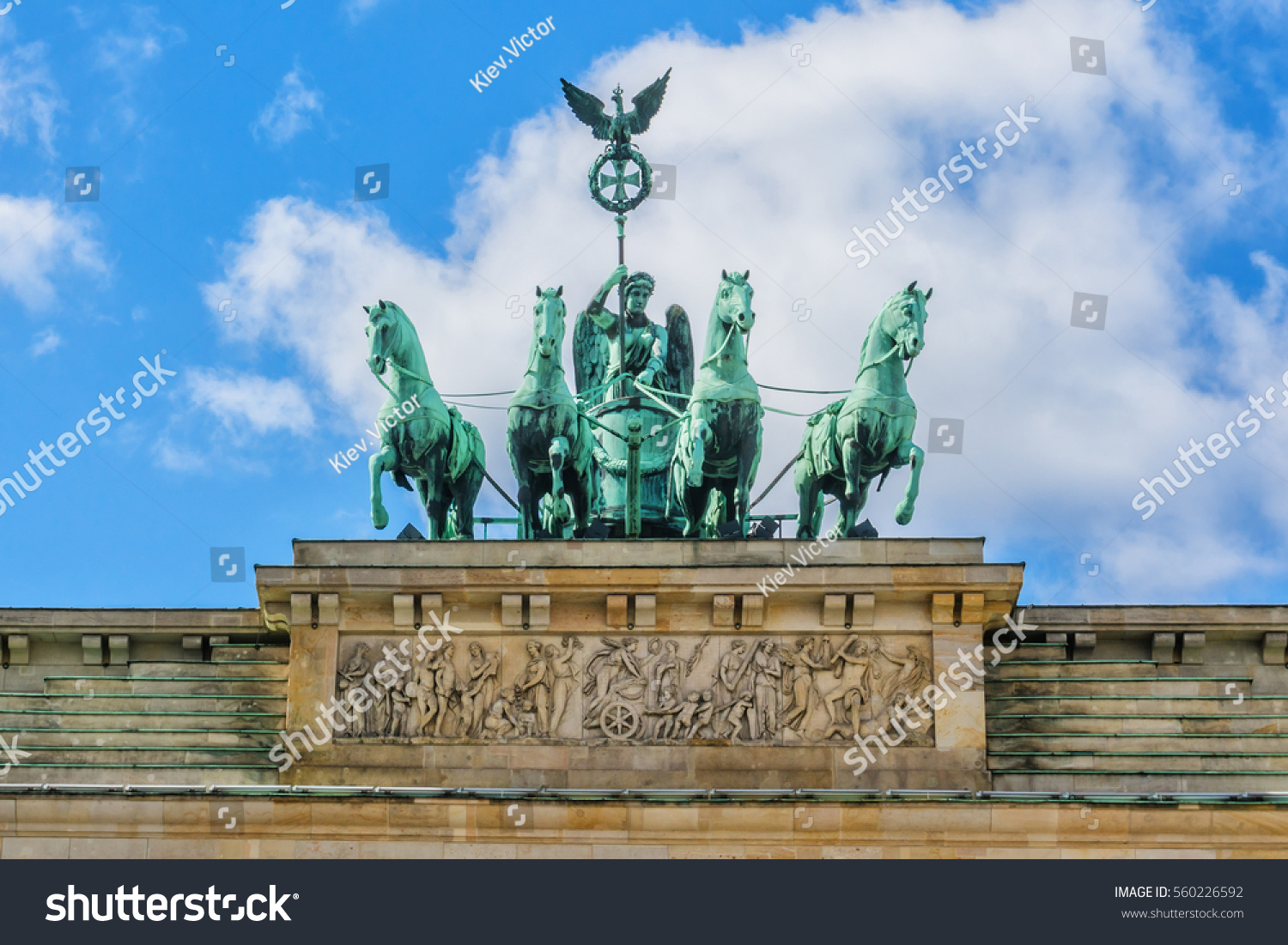 Brandenburg Gate Brandenburger Tor 1788 1791 Stock Photo 560226592 ...