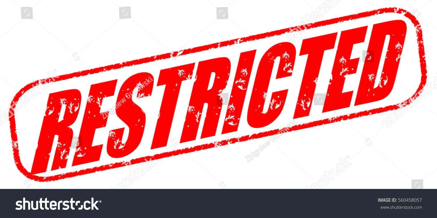 Restricted Red Stamp On White Background Stock Illustration 560458057 Shutterstock 9693