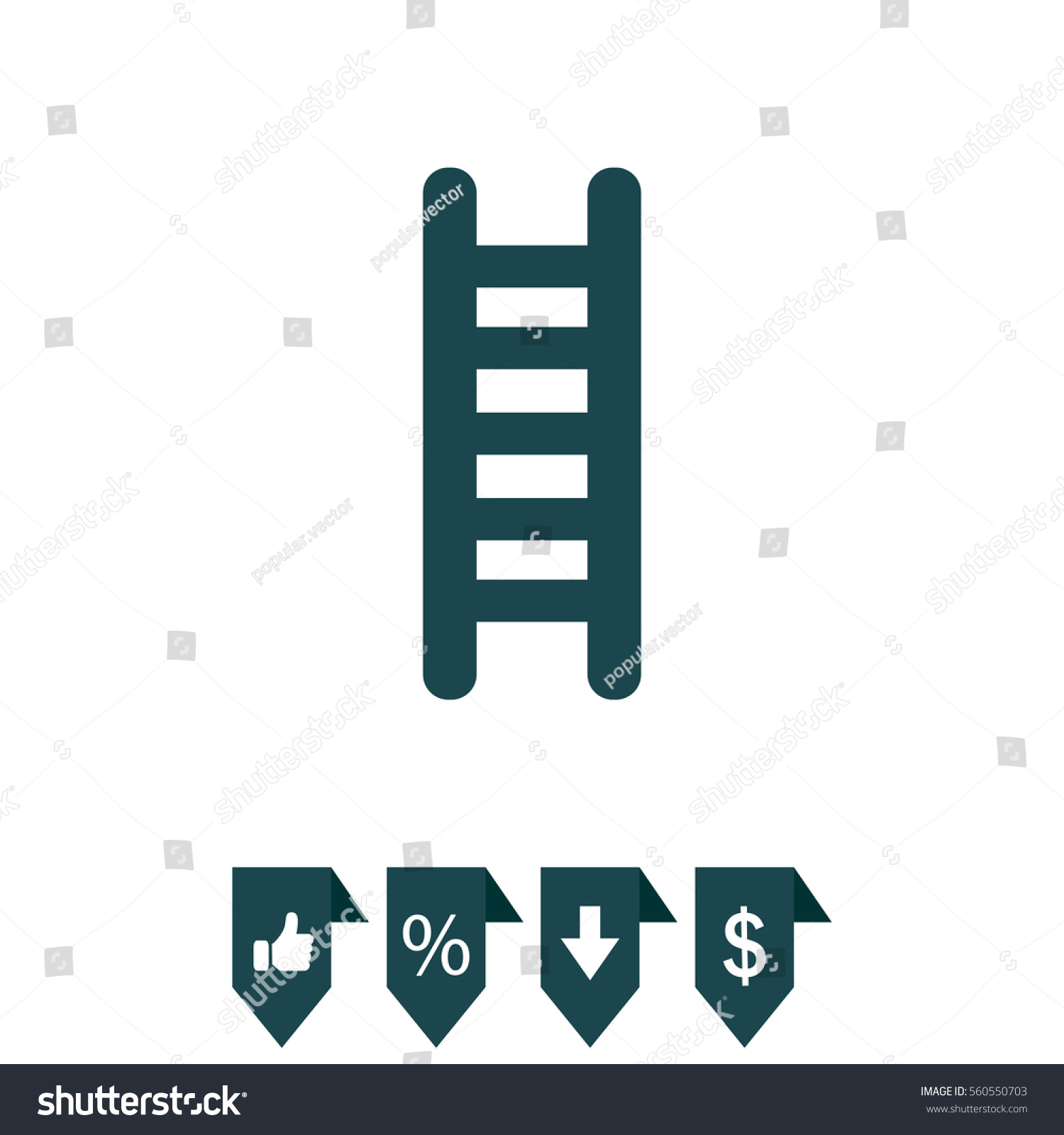 Ladder Icon Stock Vector (Royalty Free) 560550703 | Shutterstock