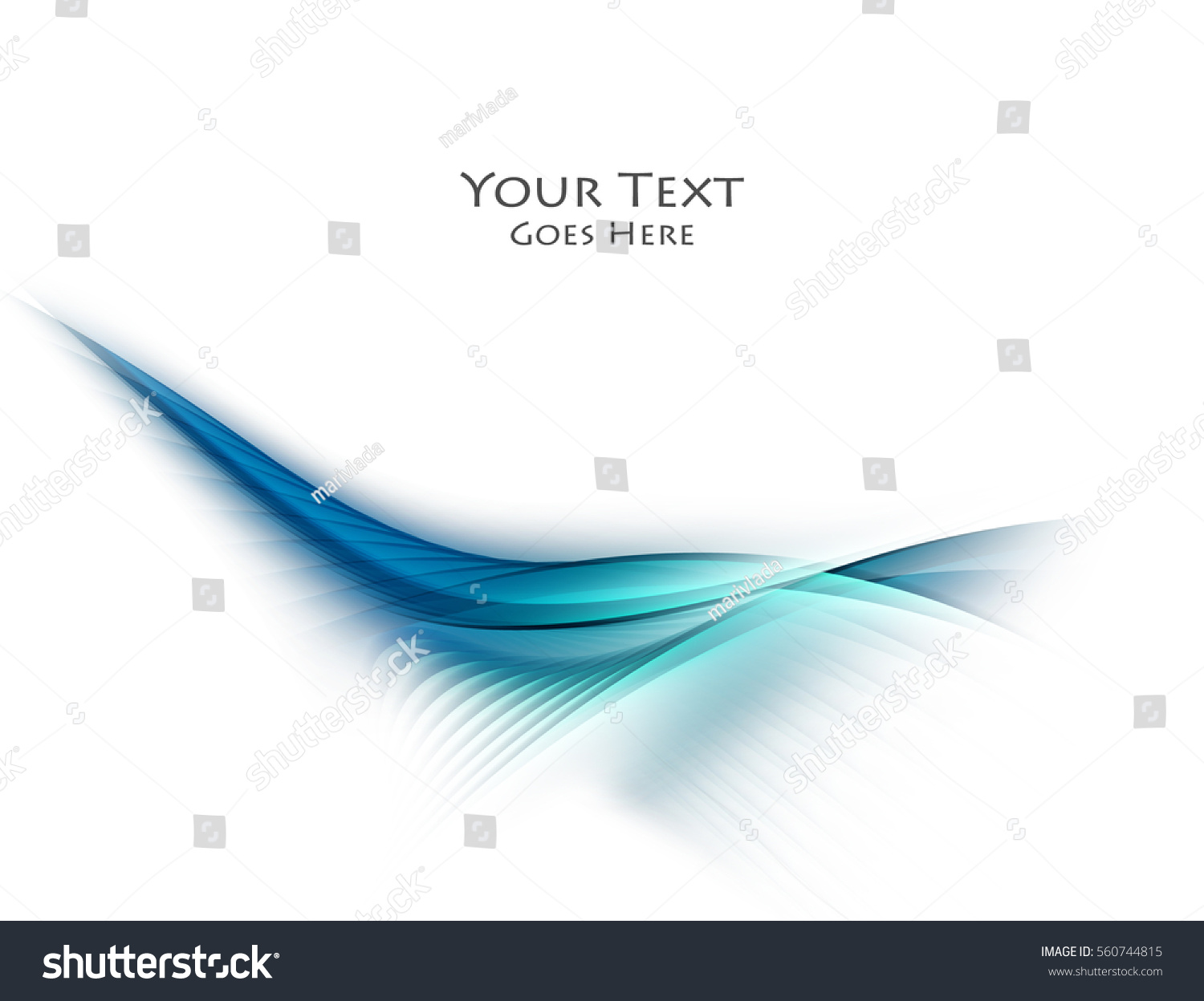 Bright Vector Background Wavy Lines Elements Stock Vector (Royalty Free ...