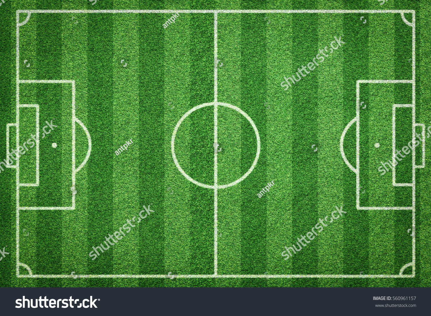 Soccer Field Football Field Stock Photo 560961157 