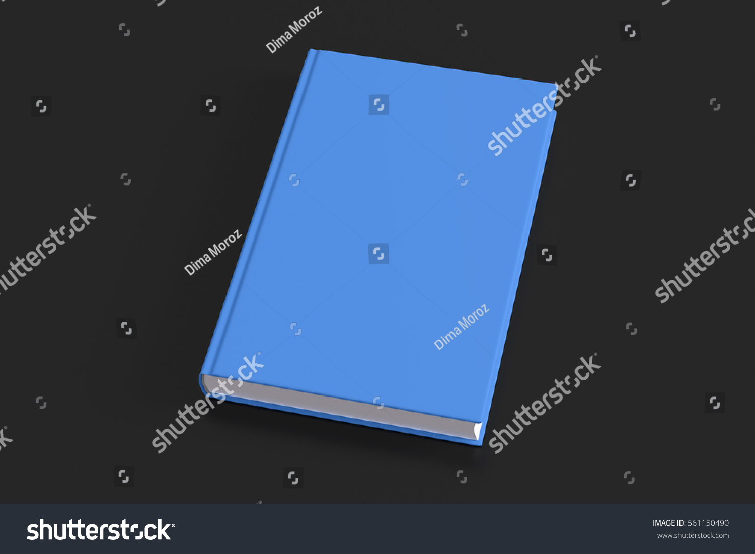 Blank Cyan Book Cover On Black Stock Illustration 561150427 | Shutterstock