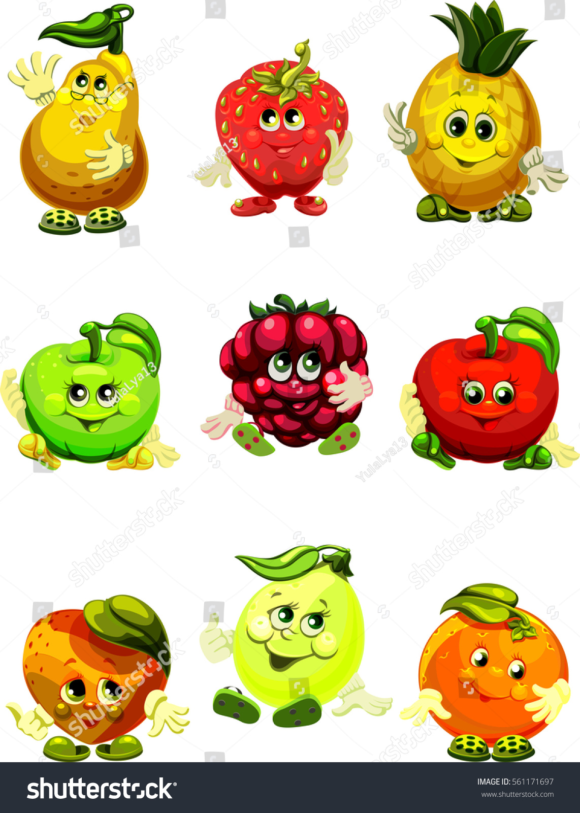 funny fruit cartoons